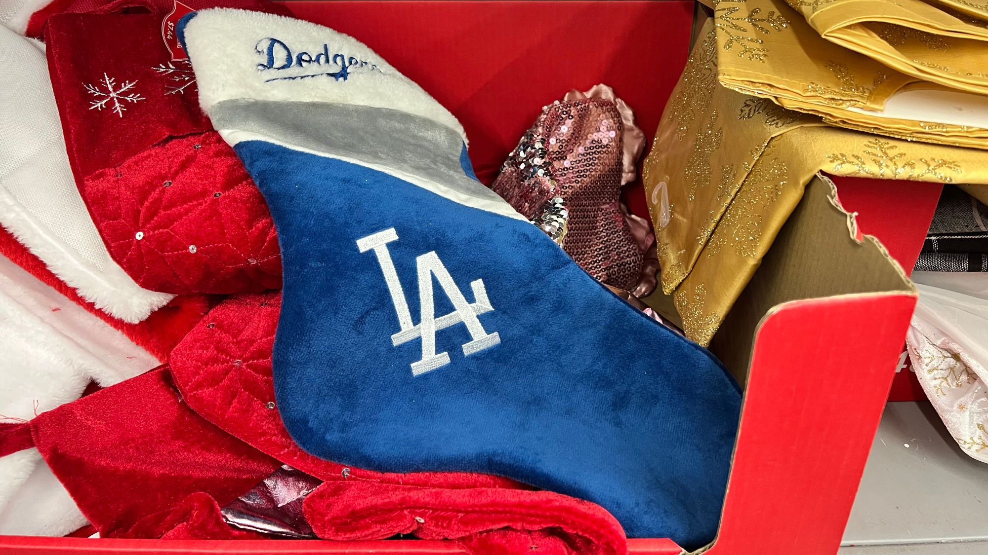 Los Angeles Dodgers Christmas Stocking