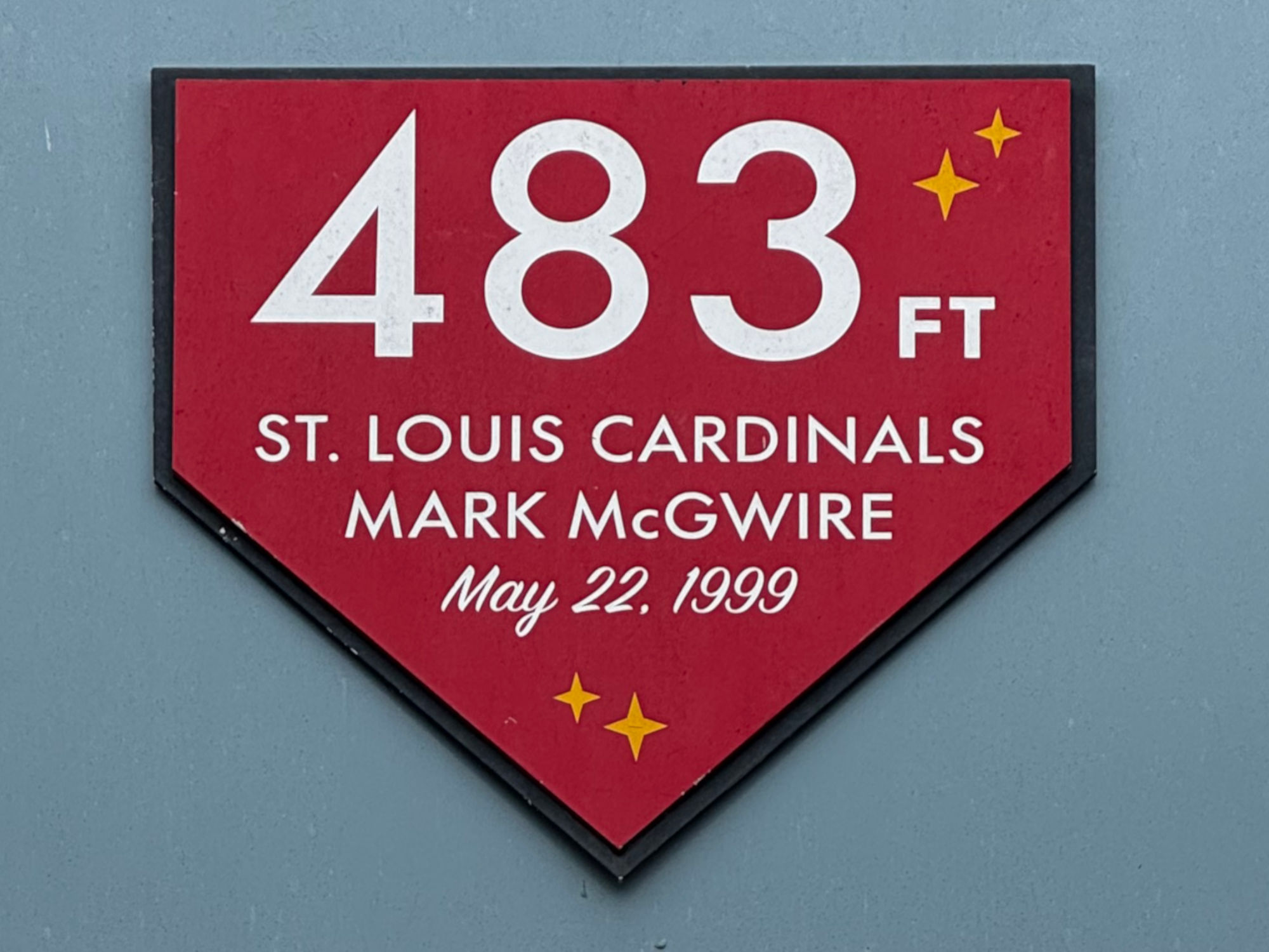 Mark Mcgwire 483 Feet Dodger Stadium Mark Mcgwire 483 Feet