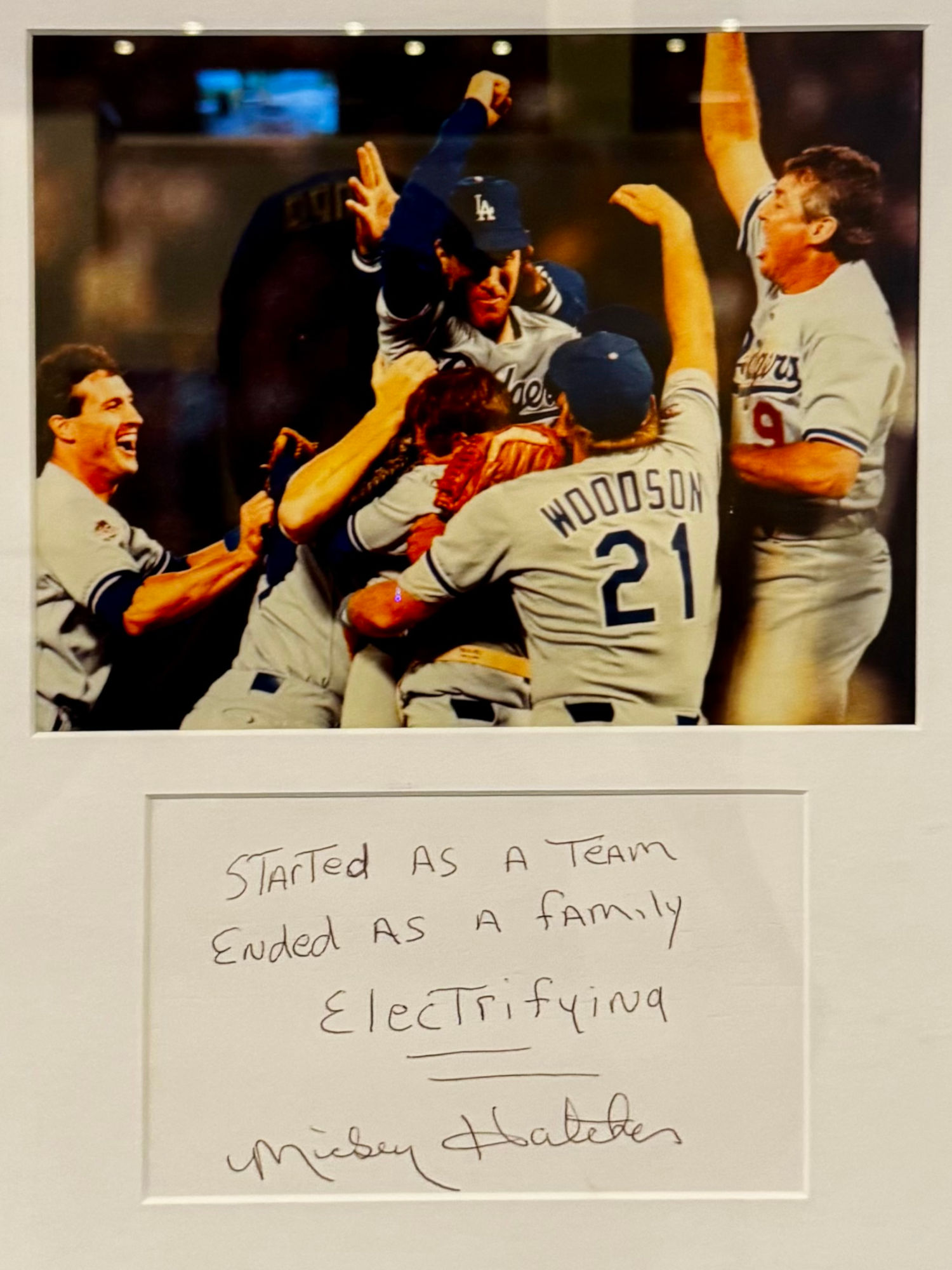 Mickey Hatcher Handwritten Note Mickey Hatcher Handwritten Note
