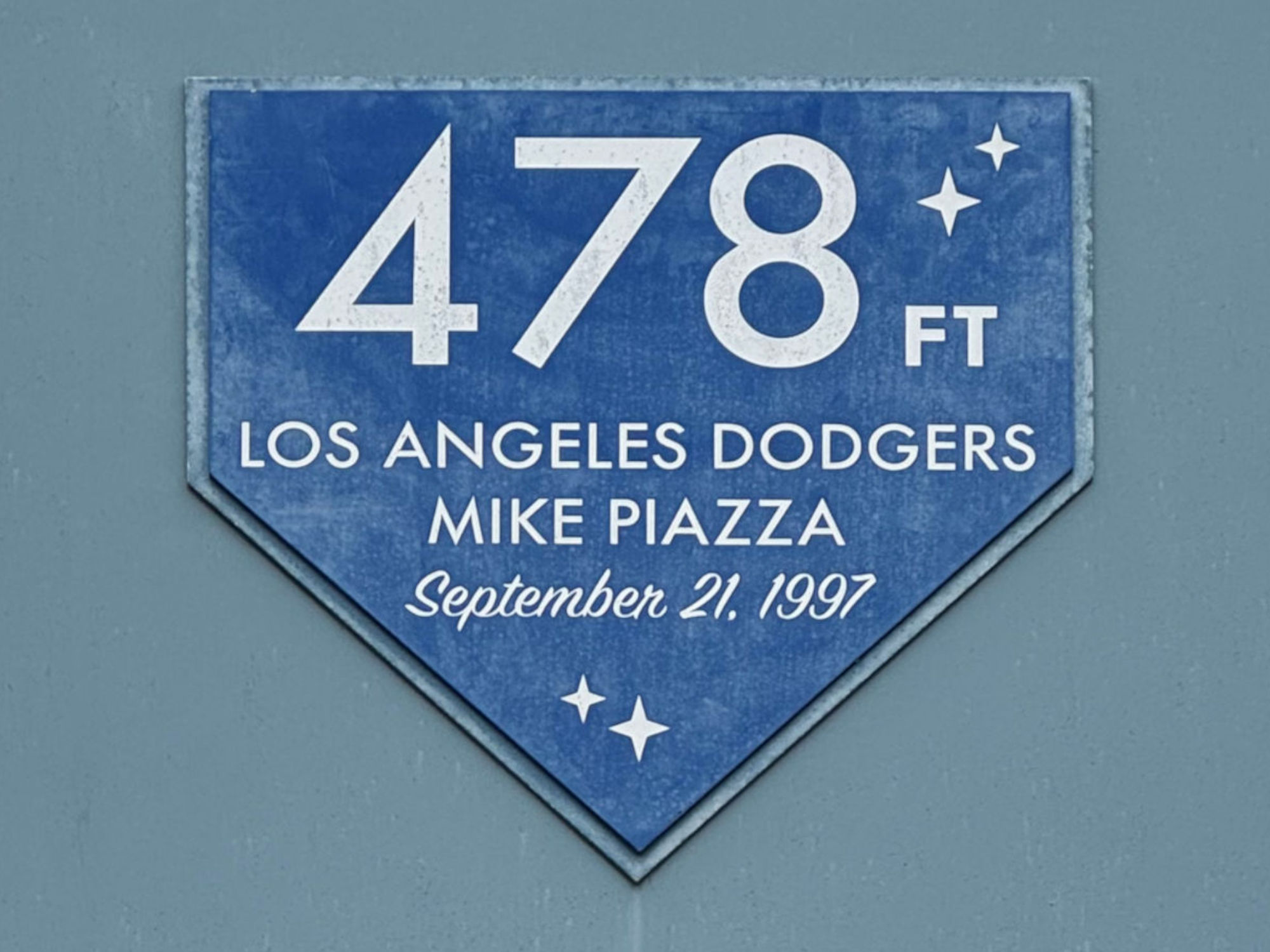 Mike Piazza 478 Feet Dodger Stadium Mike Piazza 478 Feet