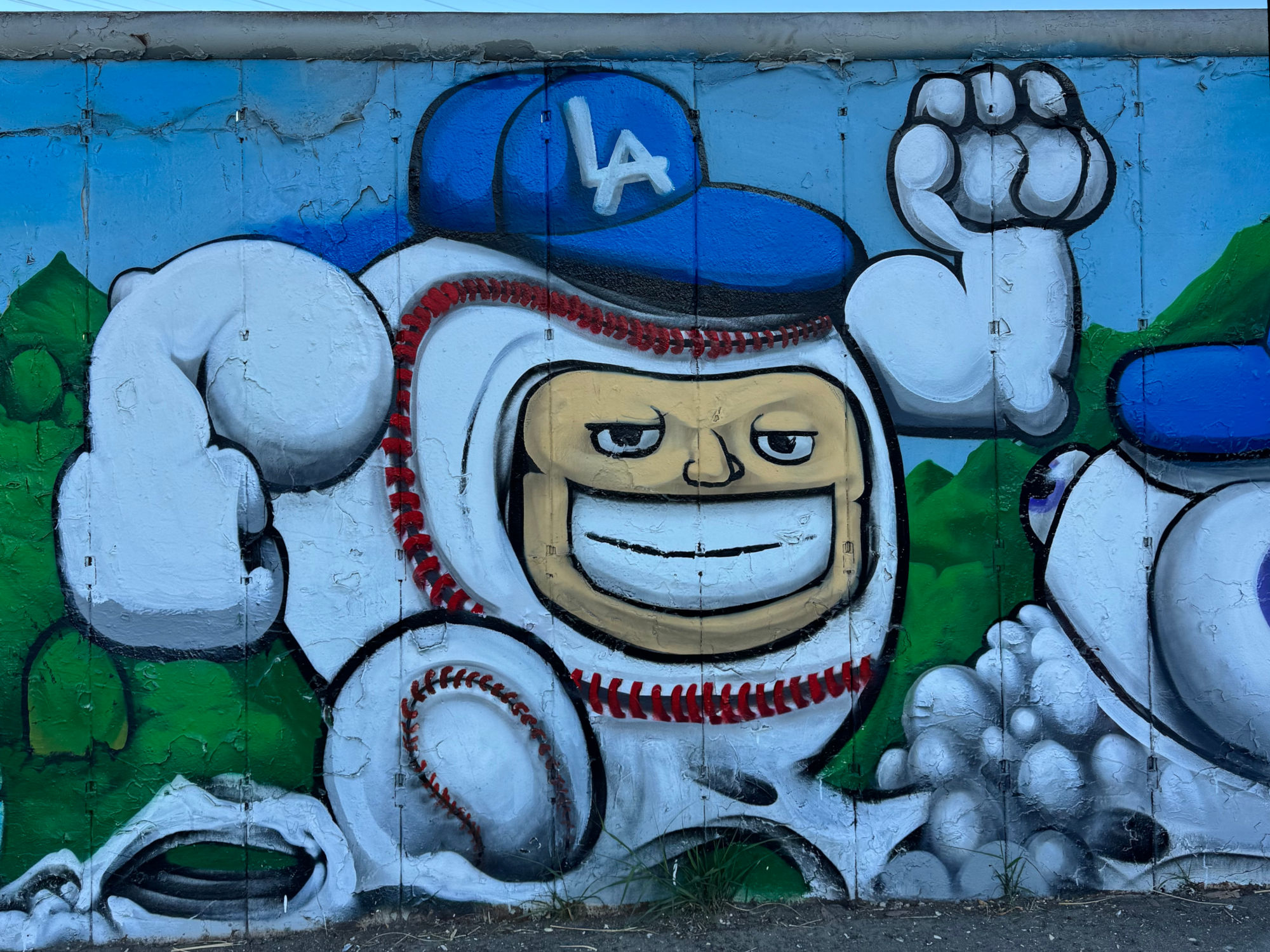 Mission Dodger Mural Muscles