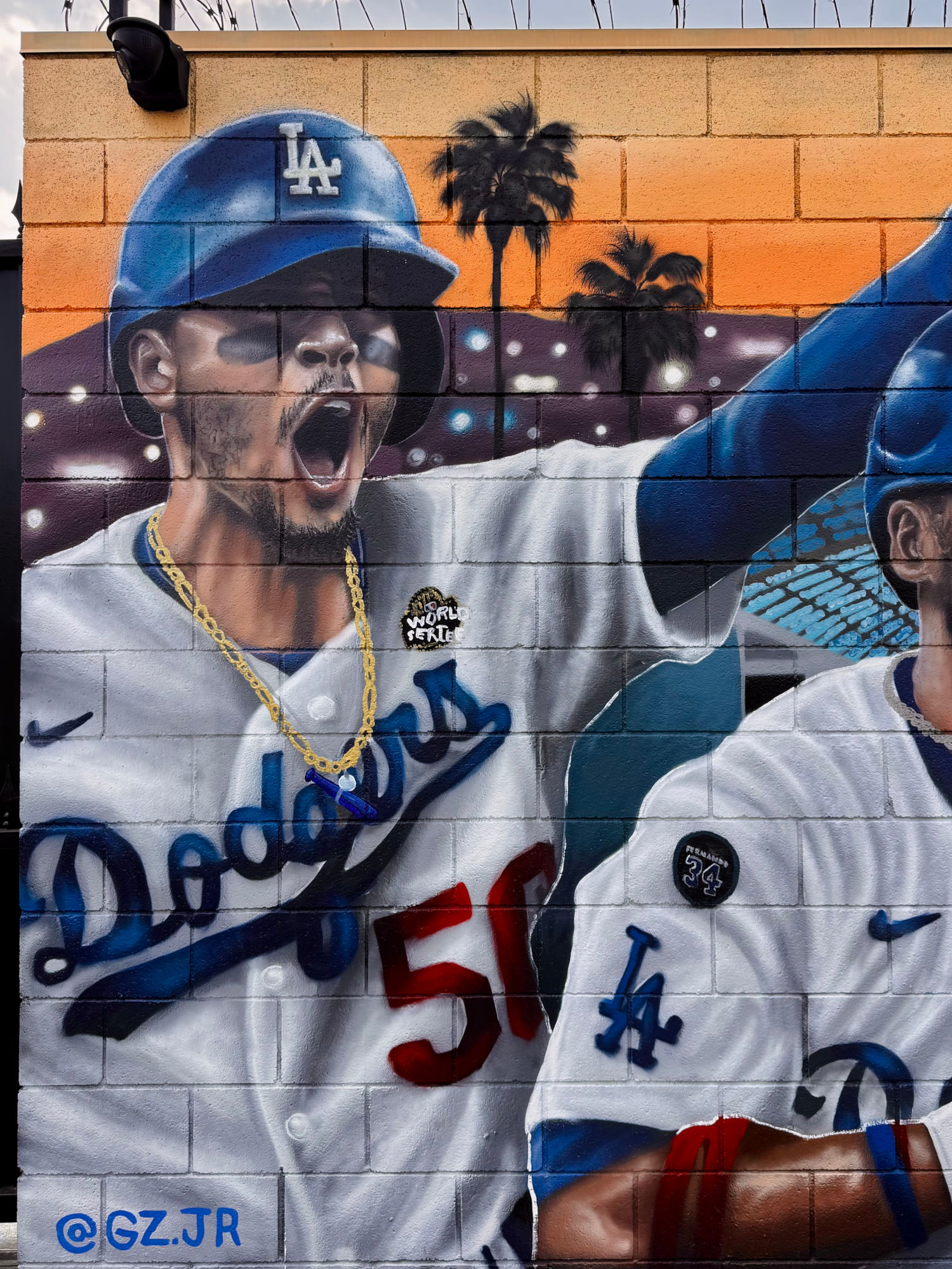 Mookie Betts Hooper Ave Dodger Mural
