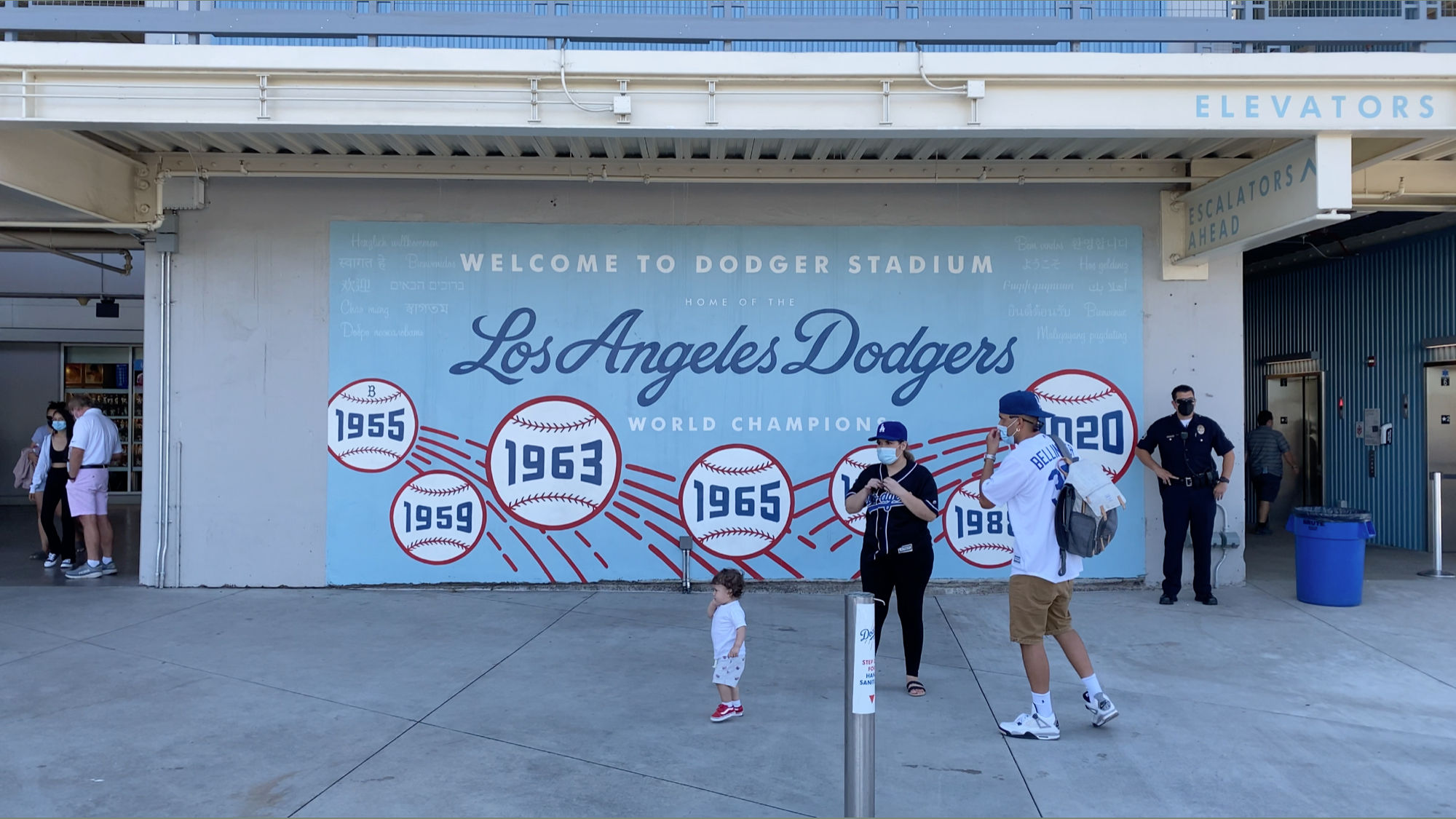 Welcome to Dodger Stadium Mural Welcome to Dodger Stadium