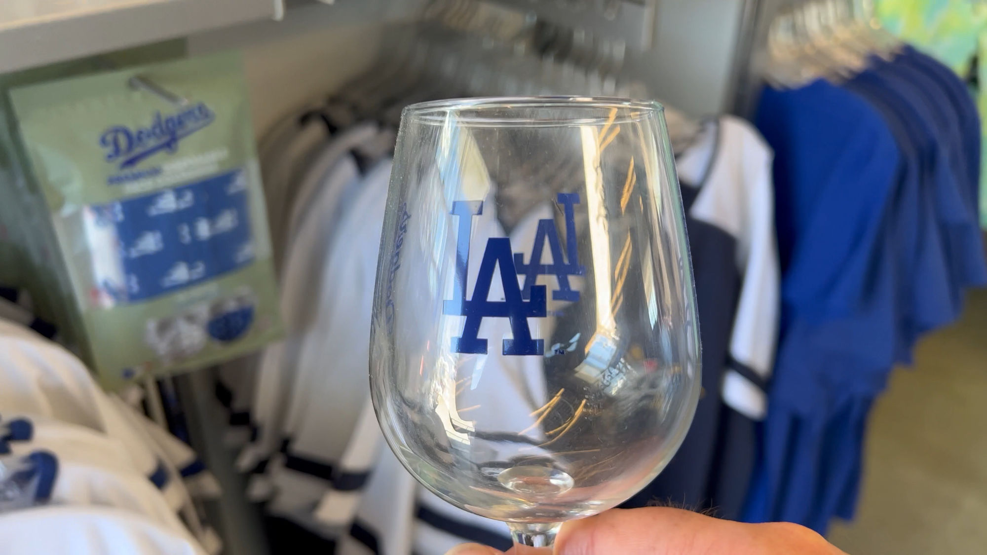 Official Team Store Dodger Wine Glasses