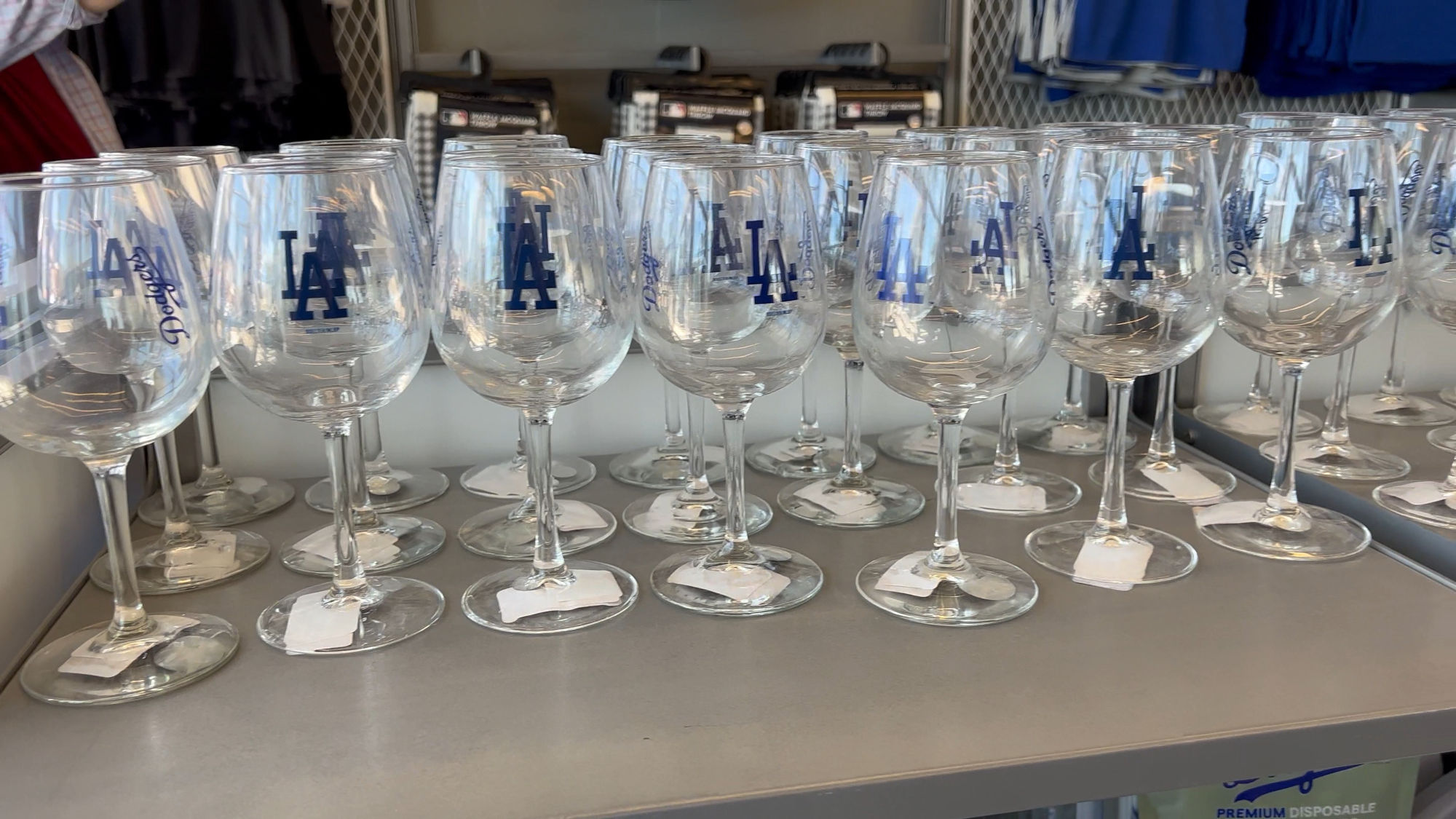 Official Team Store Dodger Wine Glasses