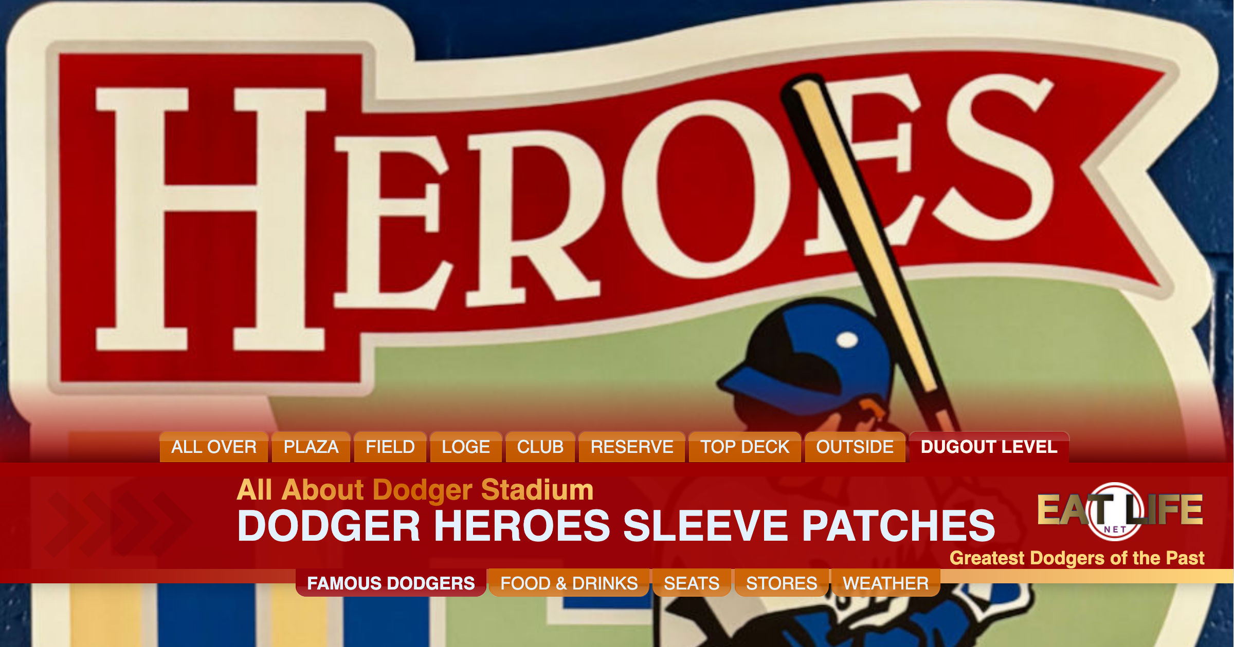 Dodger Heroes Sleeve Patches