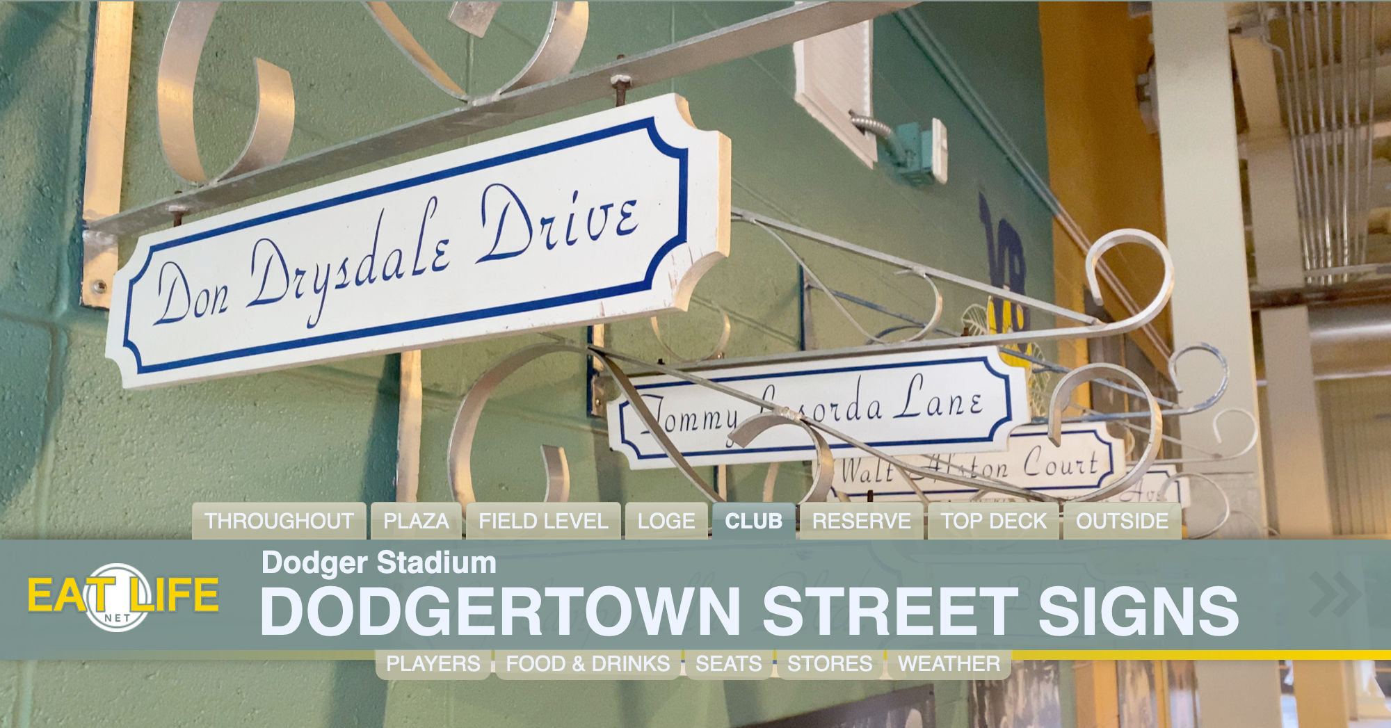Dodgertown Street Signs