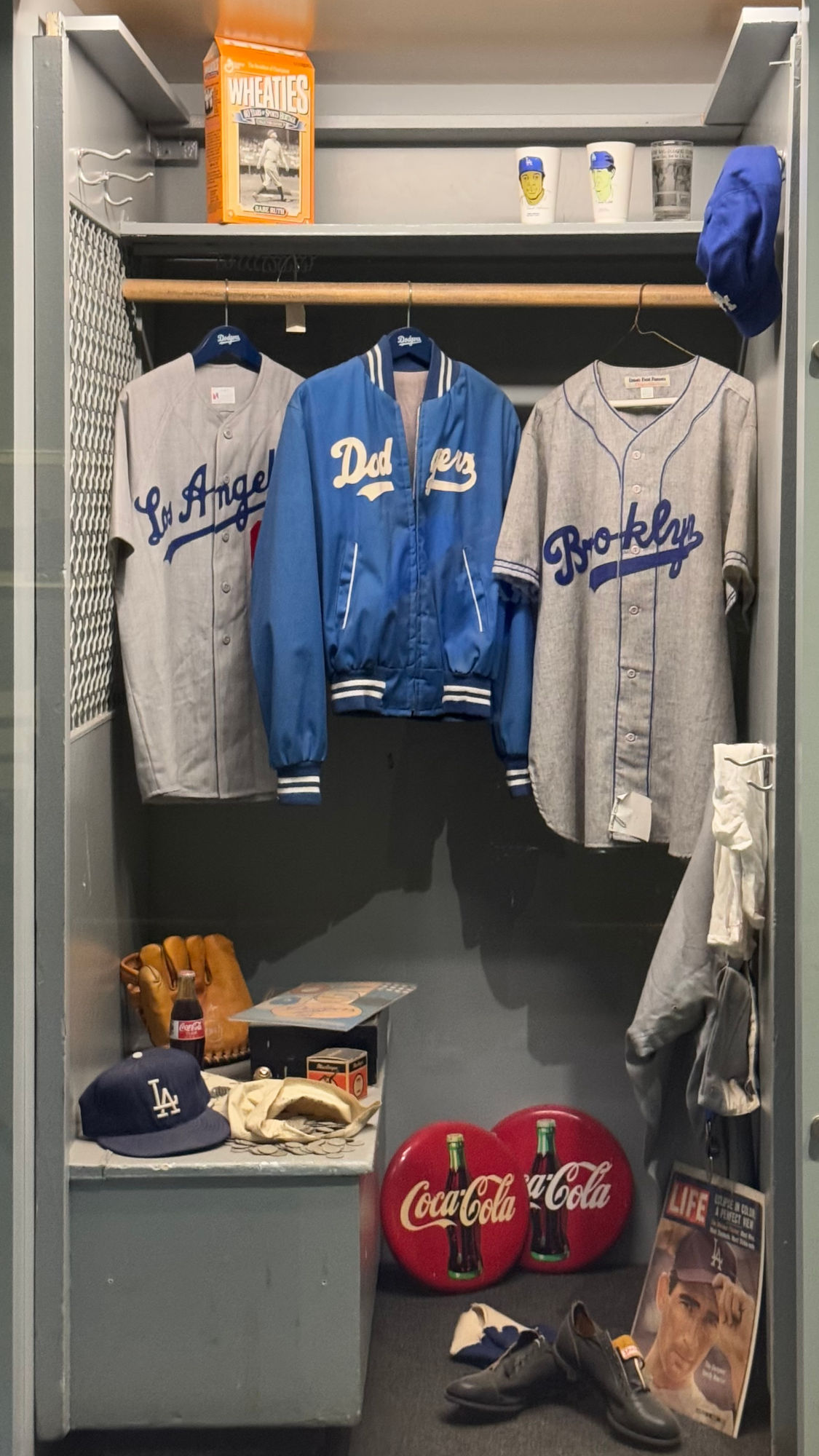 Original Dodger Lockers 1960s Memorabilia