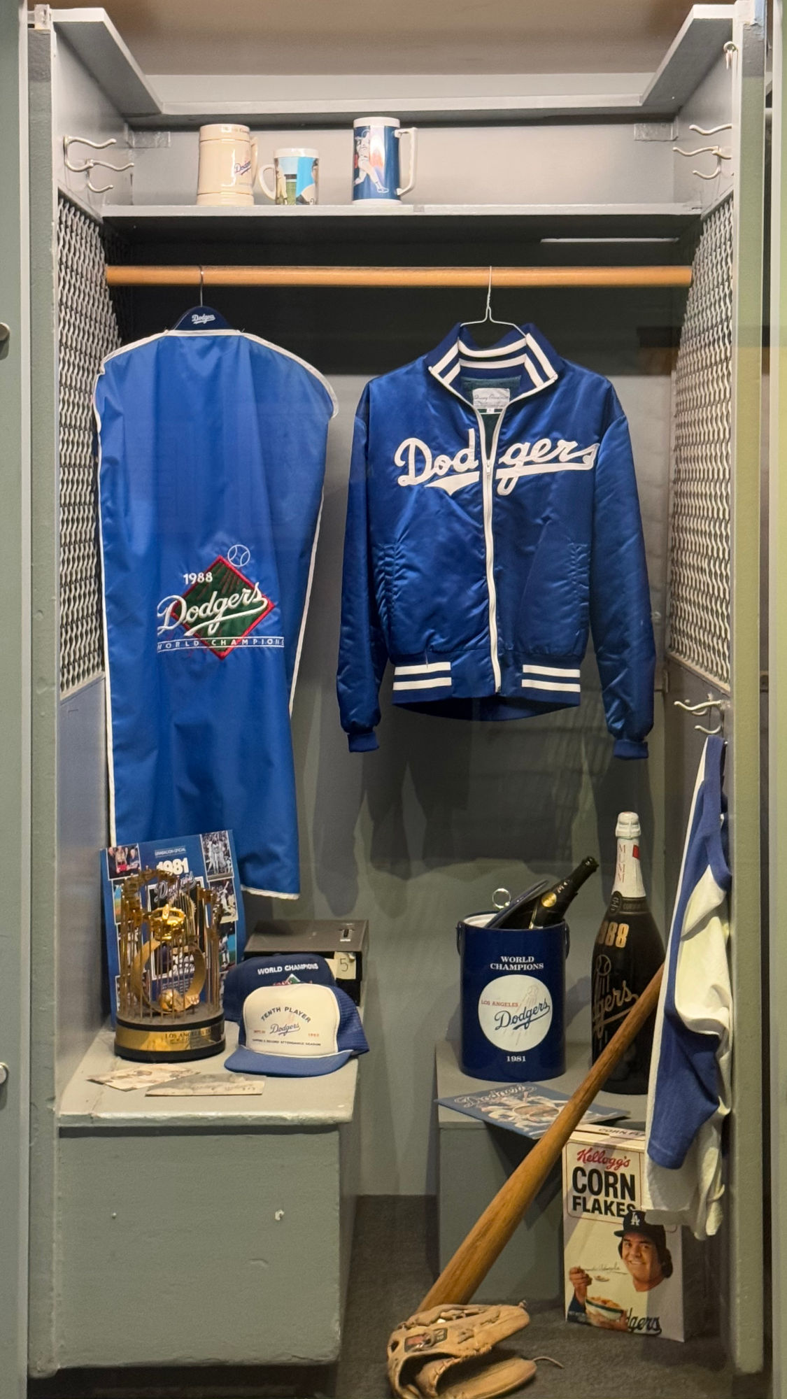 Original Dodger Lockers 1980s Memorabilia