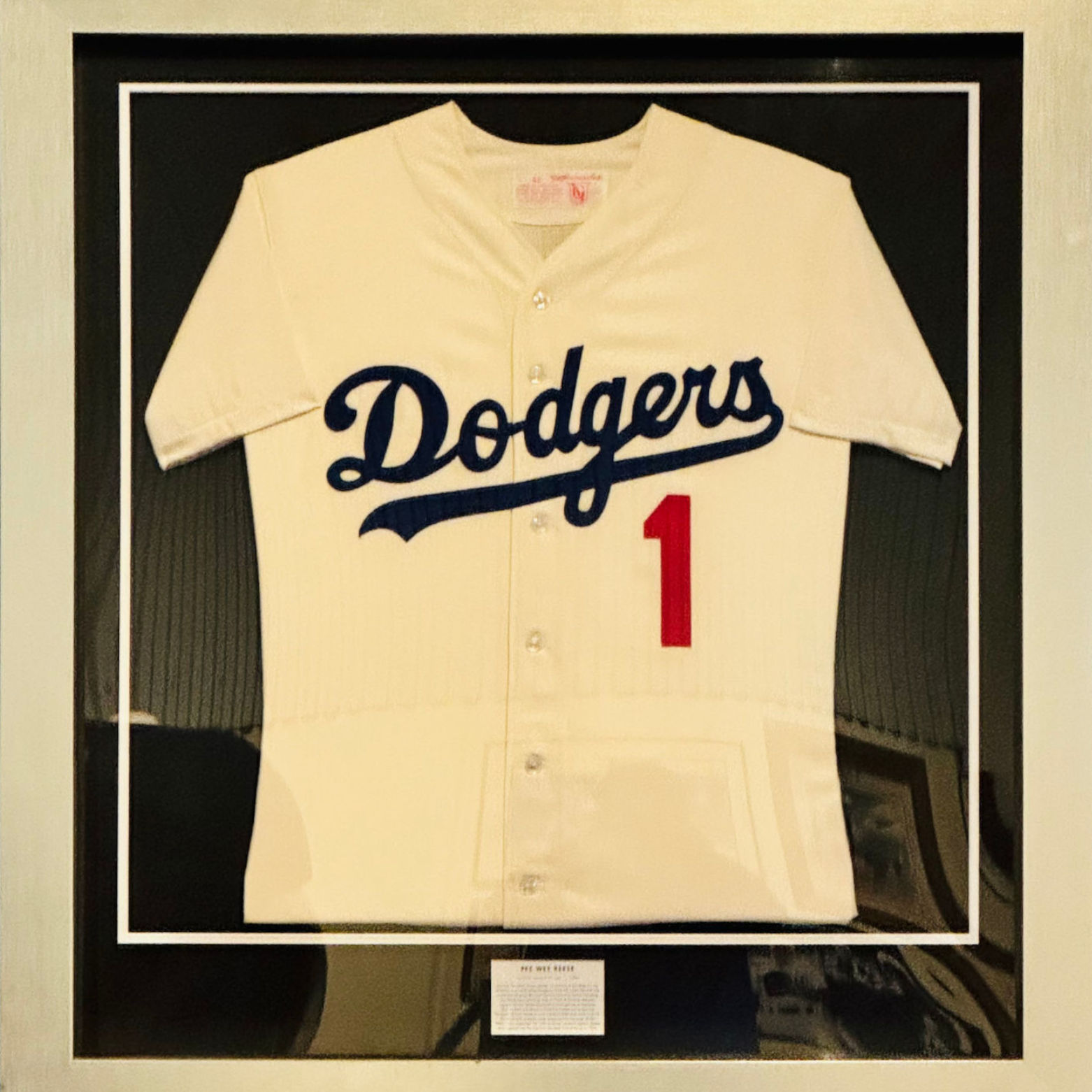 Pee Wee Reese #1 Dodger Jersey Pee Wee Reese #1 Dodger Jersey