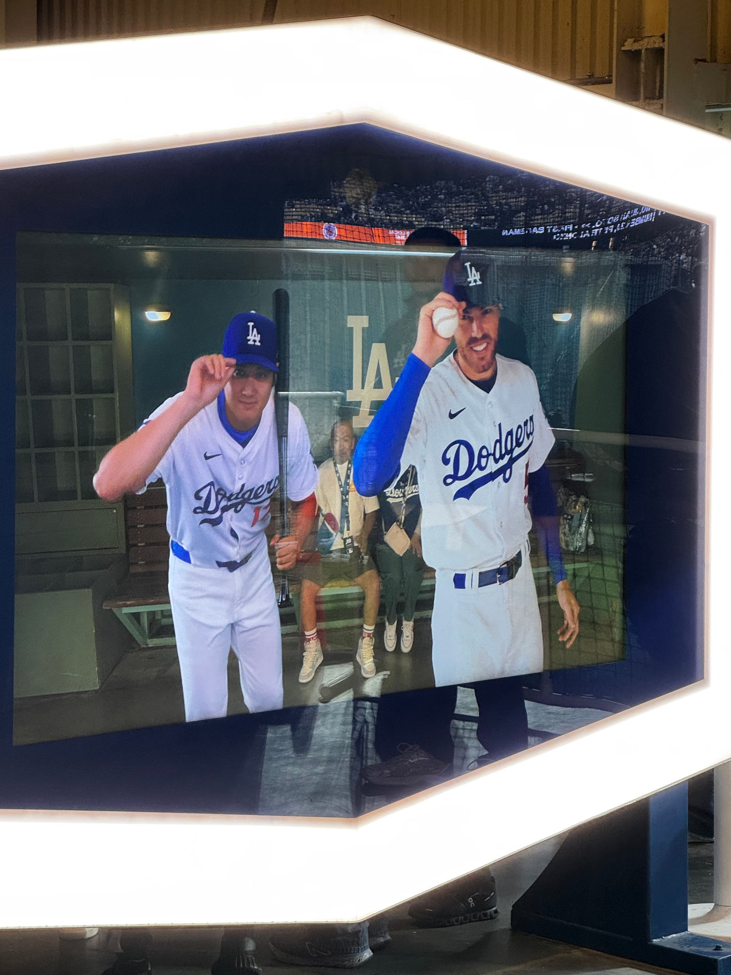 Ohtani and Freeman Photo Booth Ohtani and Freeman