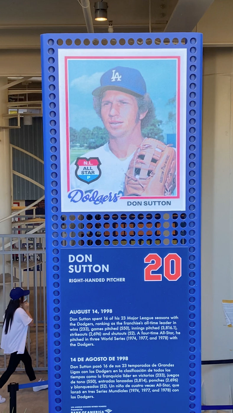 Retired Number Don Sutton #20