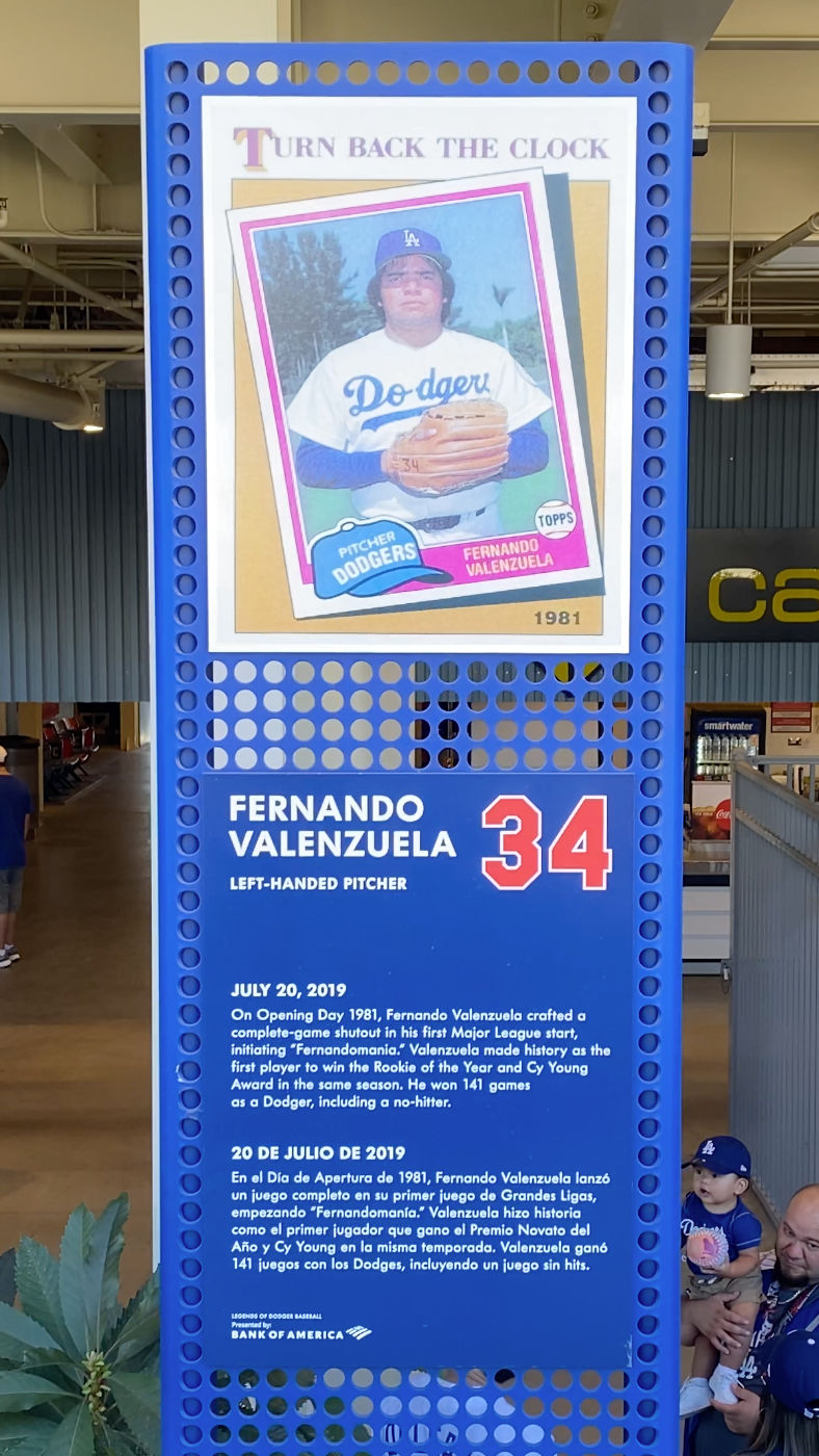 Retired Number Fernando Valenzuela #34