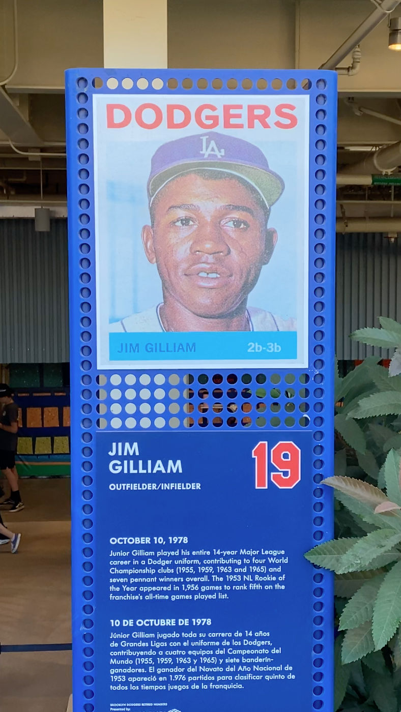 Retired Number Jim Gilliam #19