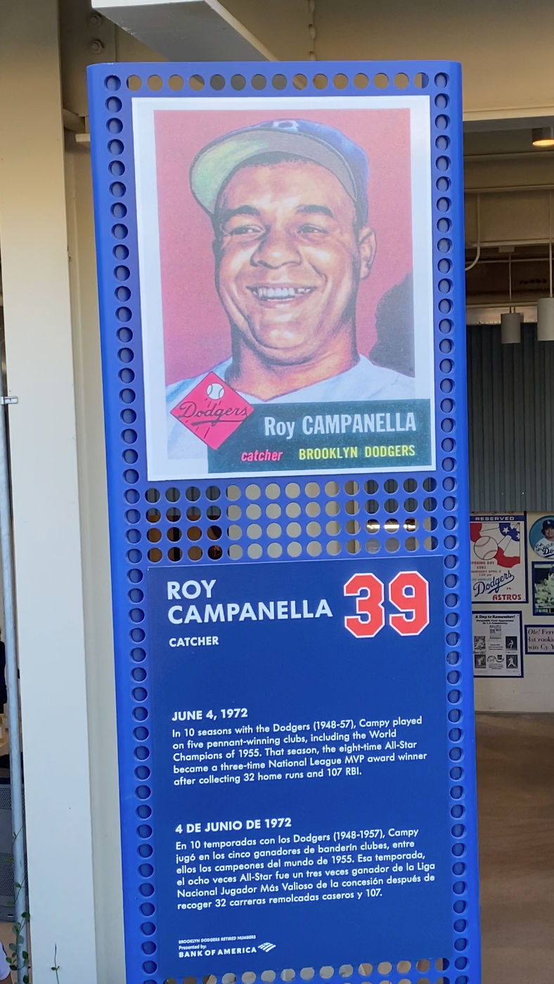 Retired Number Roy Campanella #39