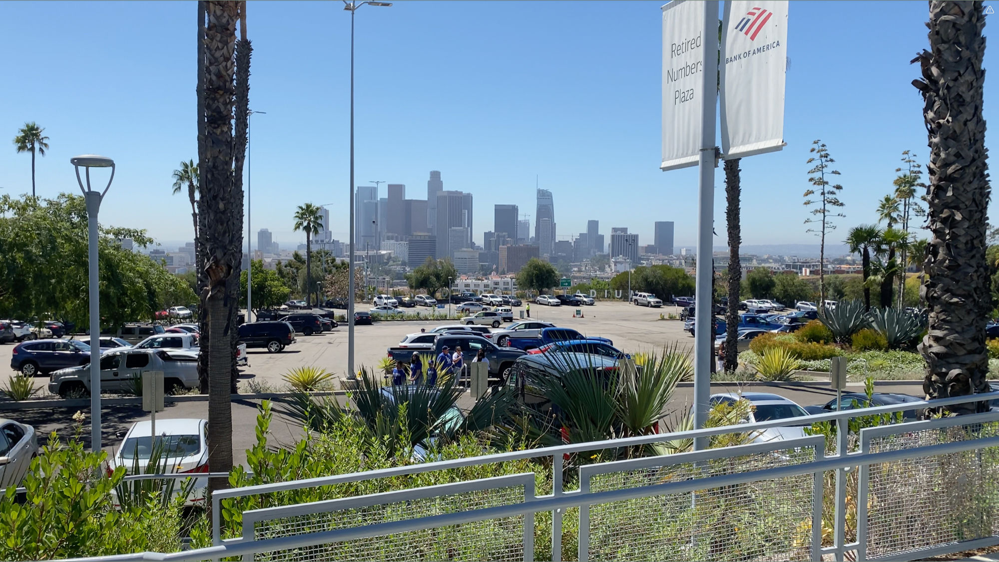 Retired Numbers Plaza View of LA