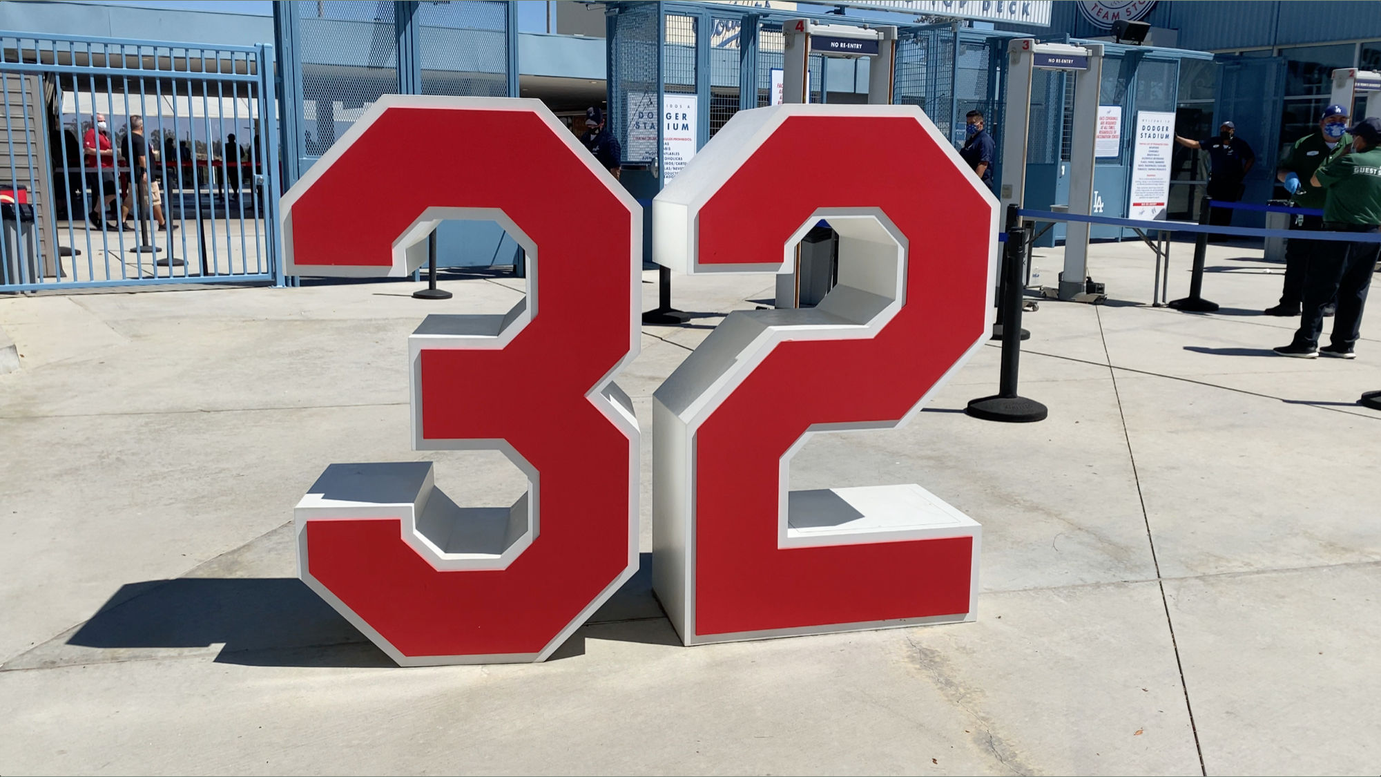 Sandy Koufax #32 at Dodger Stadium