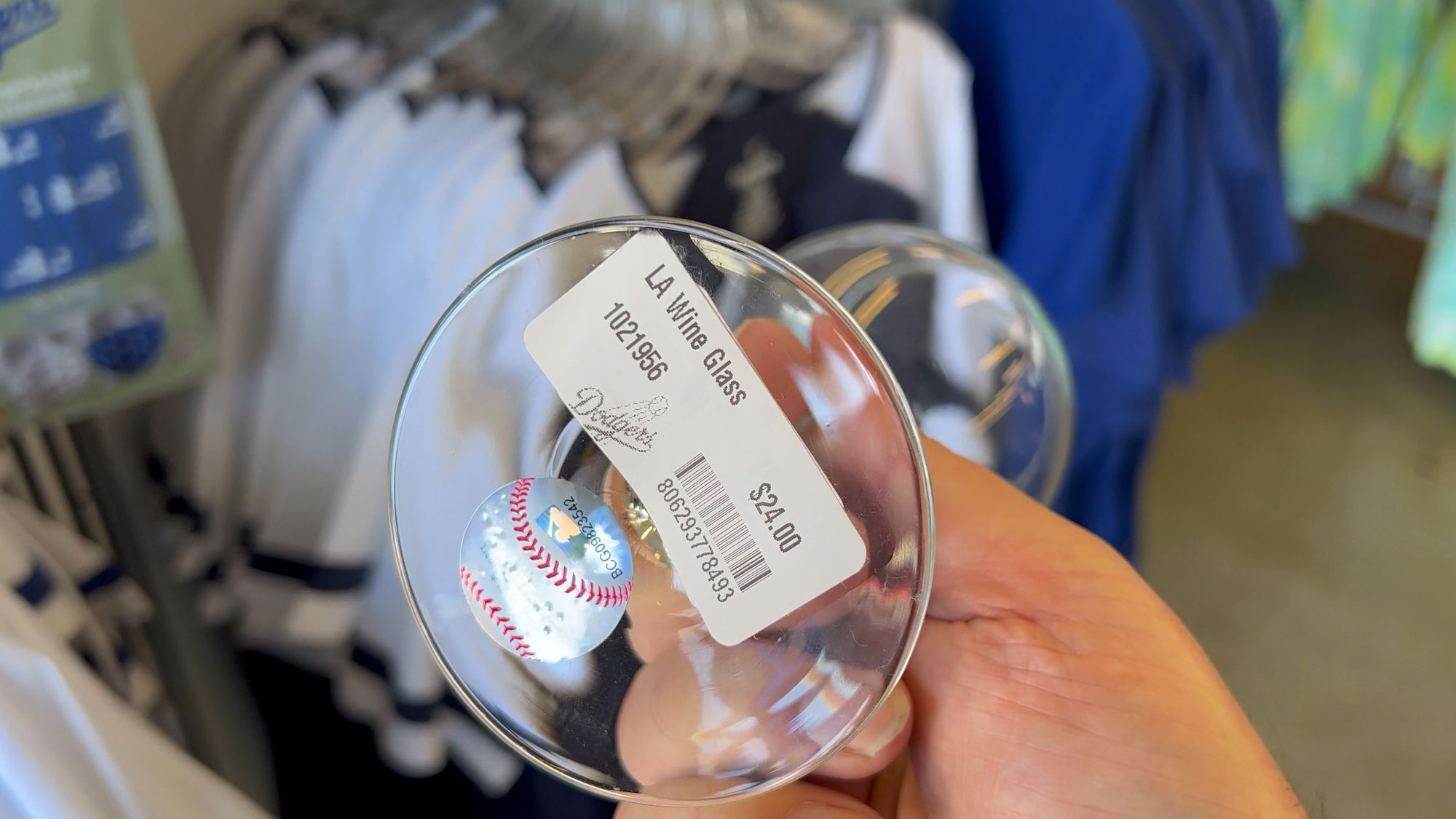 Official Team Store Dodger Wine Glasses