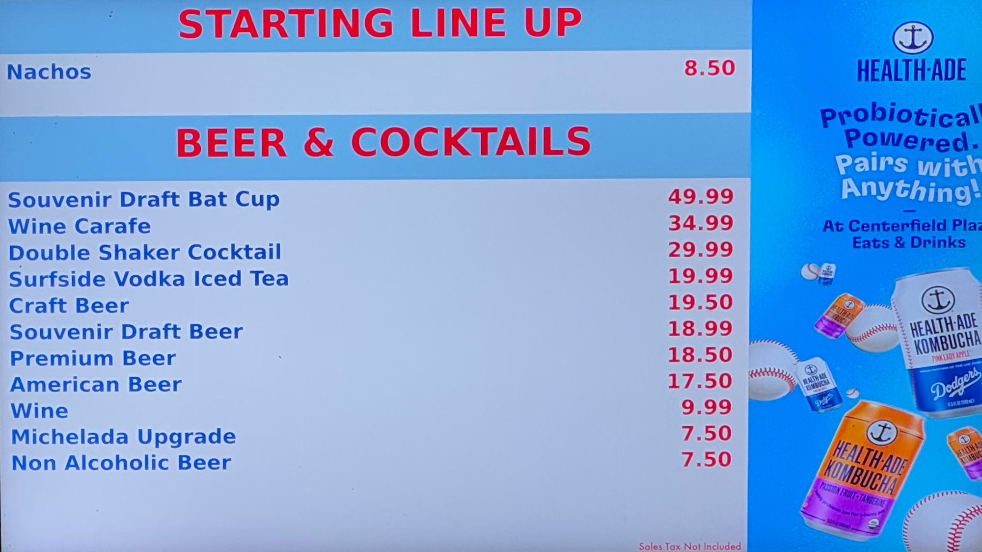 2025 Menu Think Blue Craft Beer Bar 2025 Menu