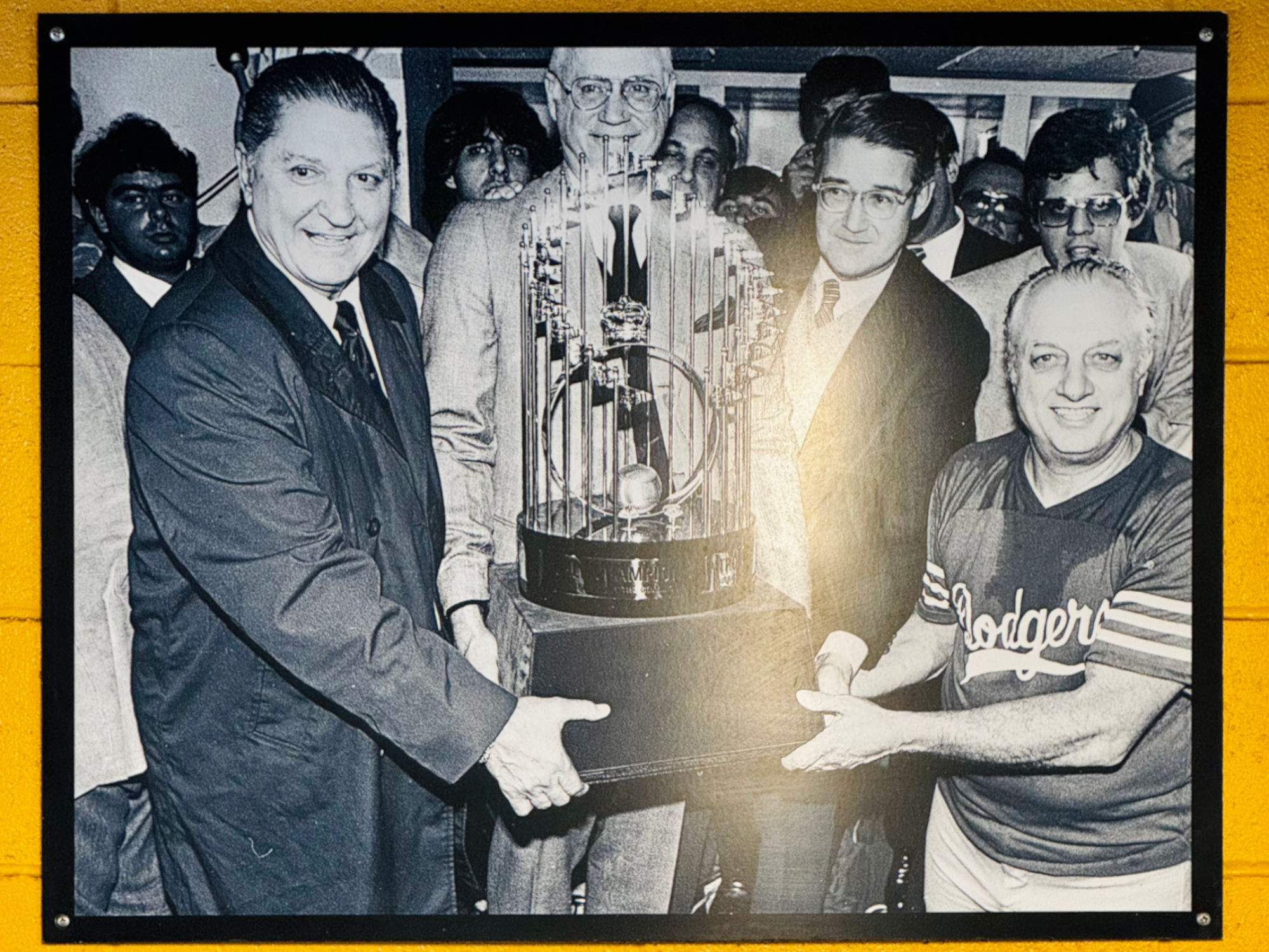 Presenting 1981 Commissioner's Trophy Tommy Lasorda Presenting 1981 Commissioner's Trophy