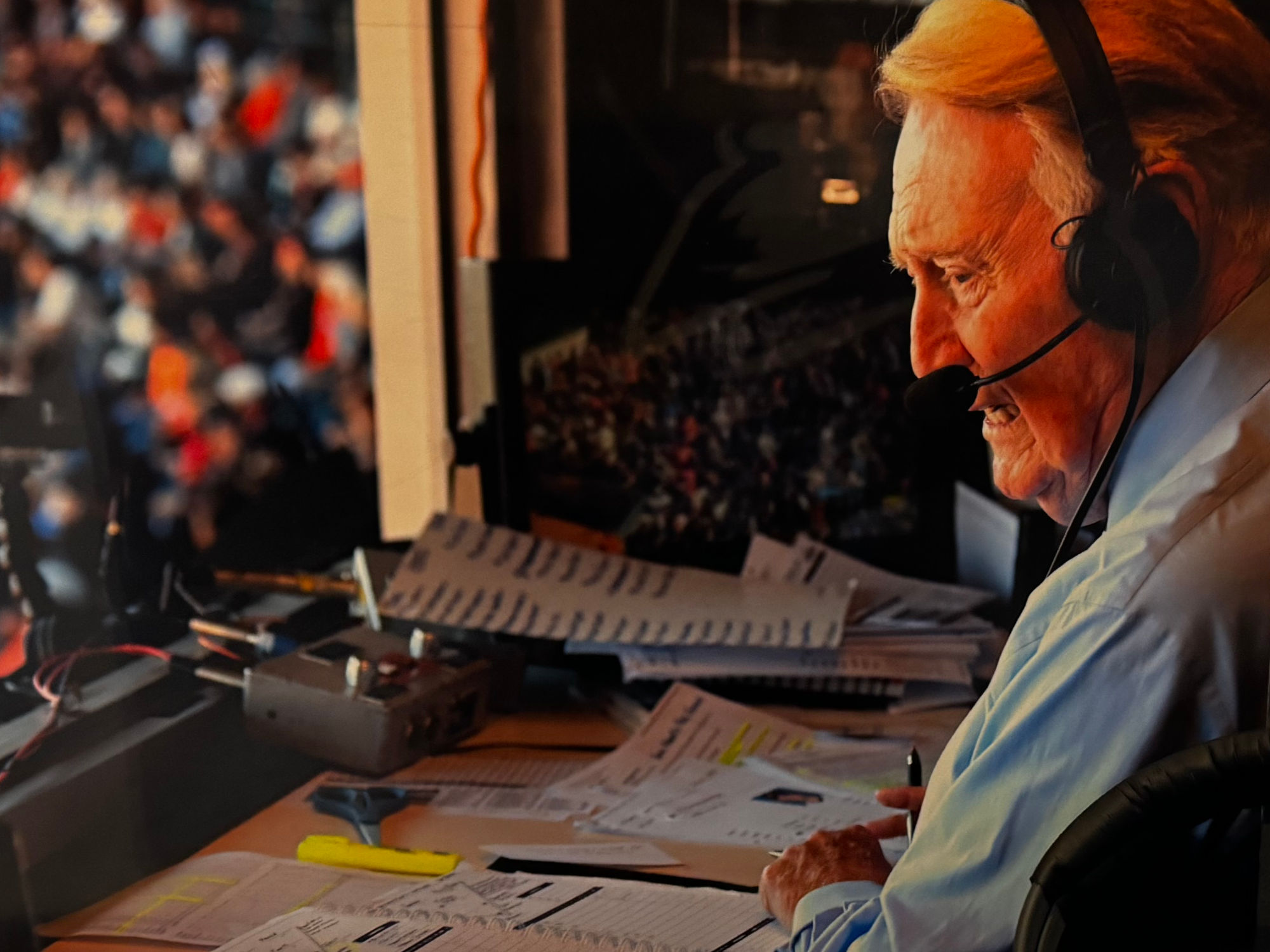 Action Shot Vin Scully Action Shot