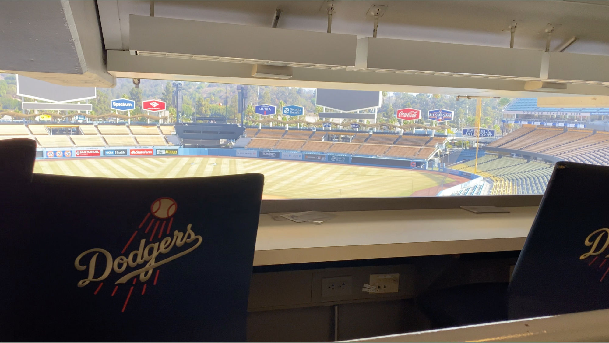 Vin Scully Press Box Chairs