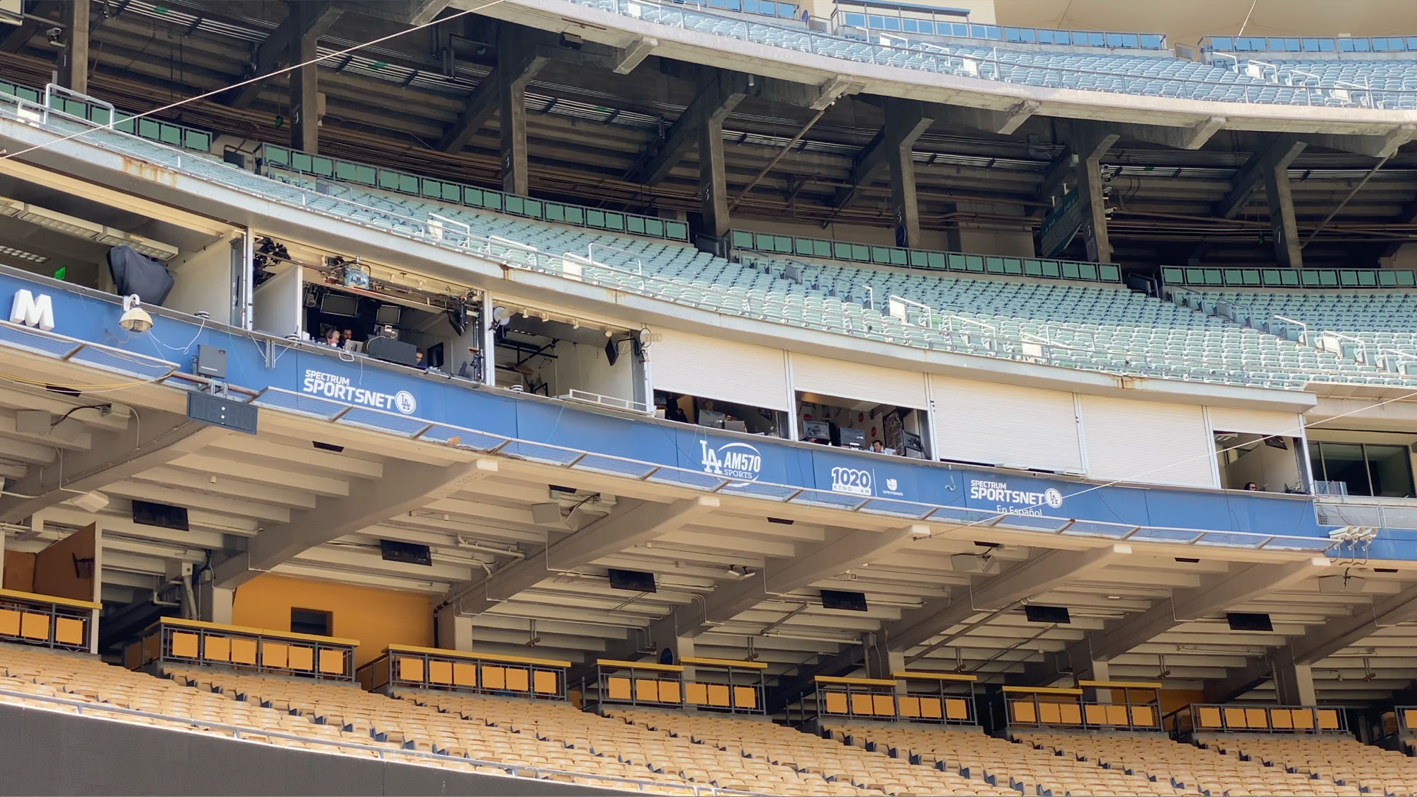 Dodger Stadium Vin Scully Press Box from Outside