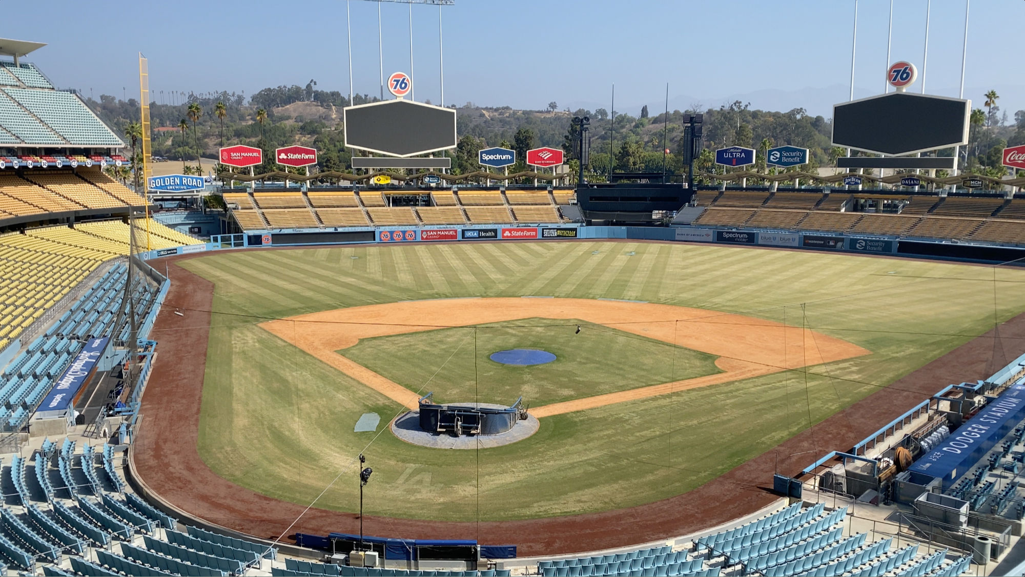 Vin Scully Press Box Field View