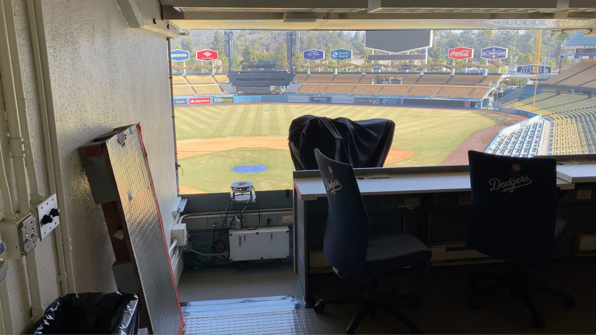 Vin Scully Press Box View