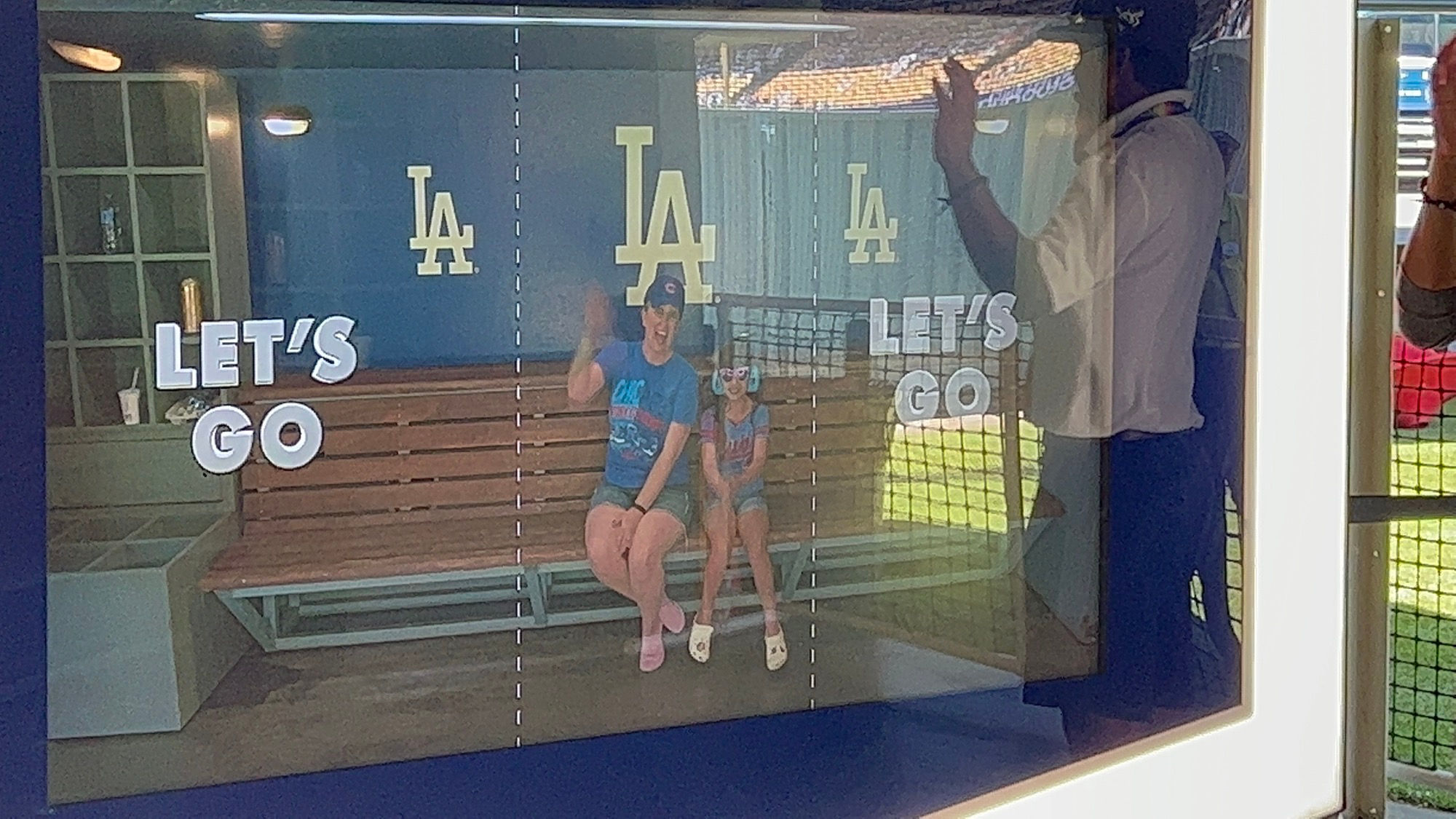 Let's Go Dodger Dugout Virtual Photo Let's Go