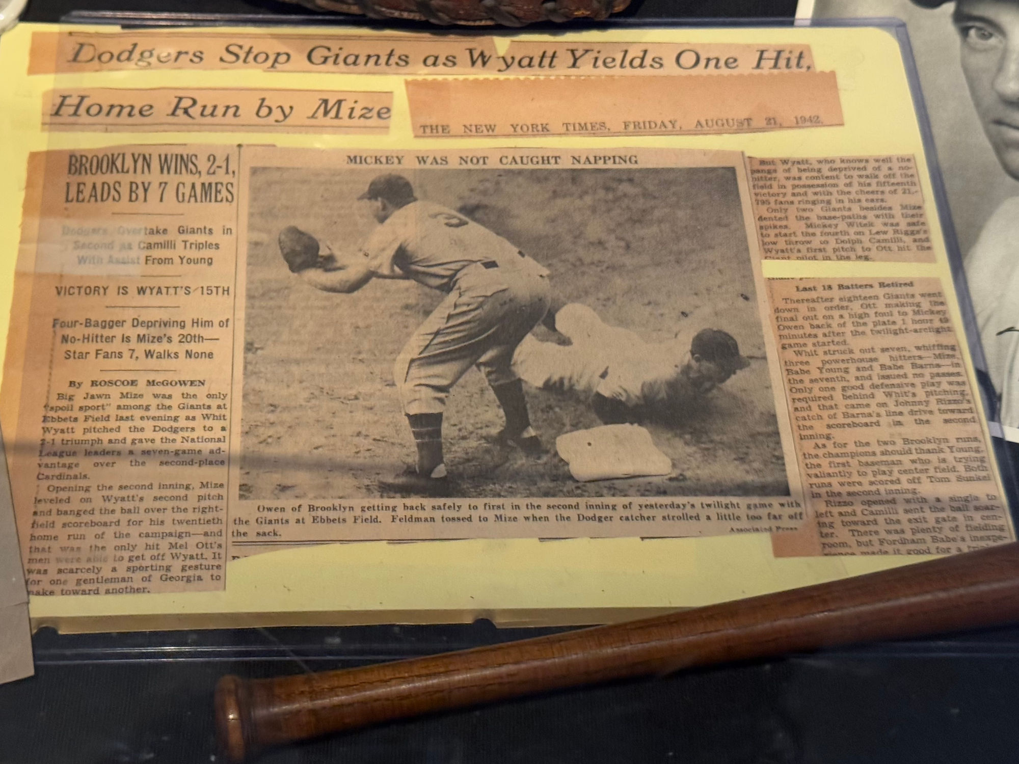 Whitlow Wyatt Newspaper Clippings