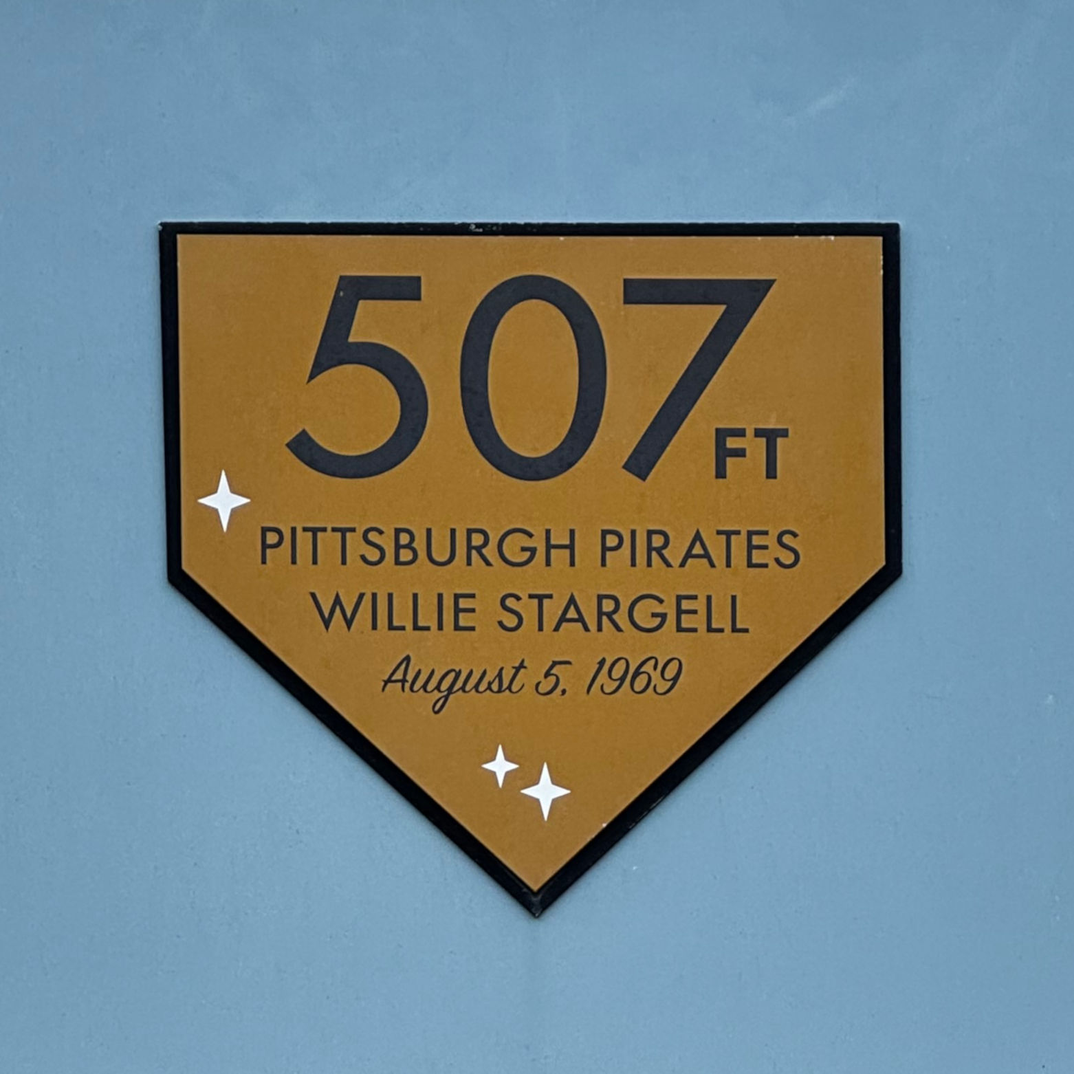 Willie Stargell 507 Feet Dodger Stadium Willie Stargell 507 Feet