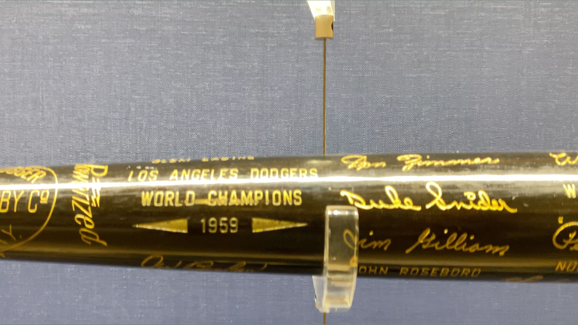 World Champions Bat Los Angeles Dodgers 1959