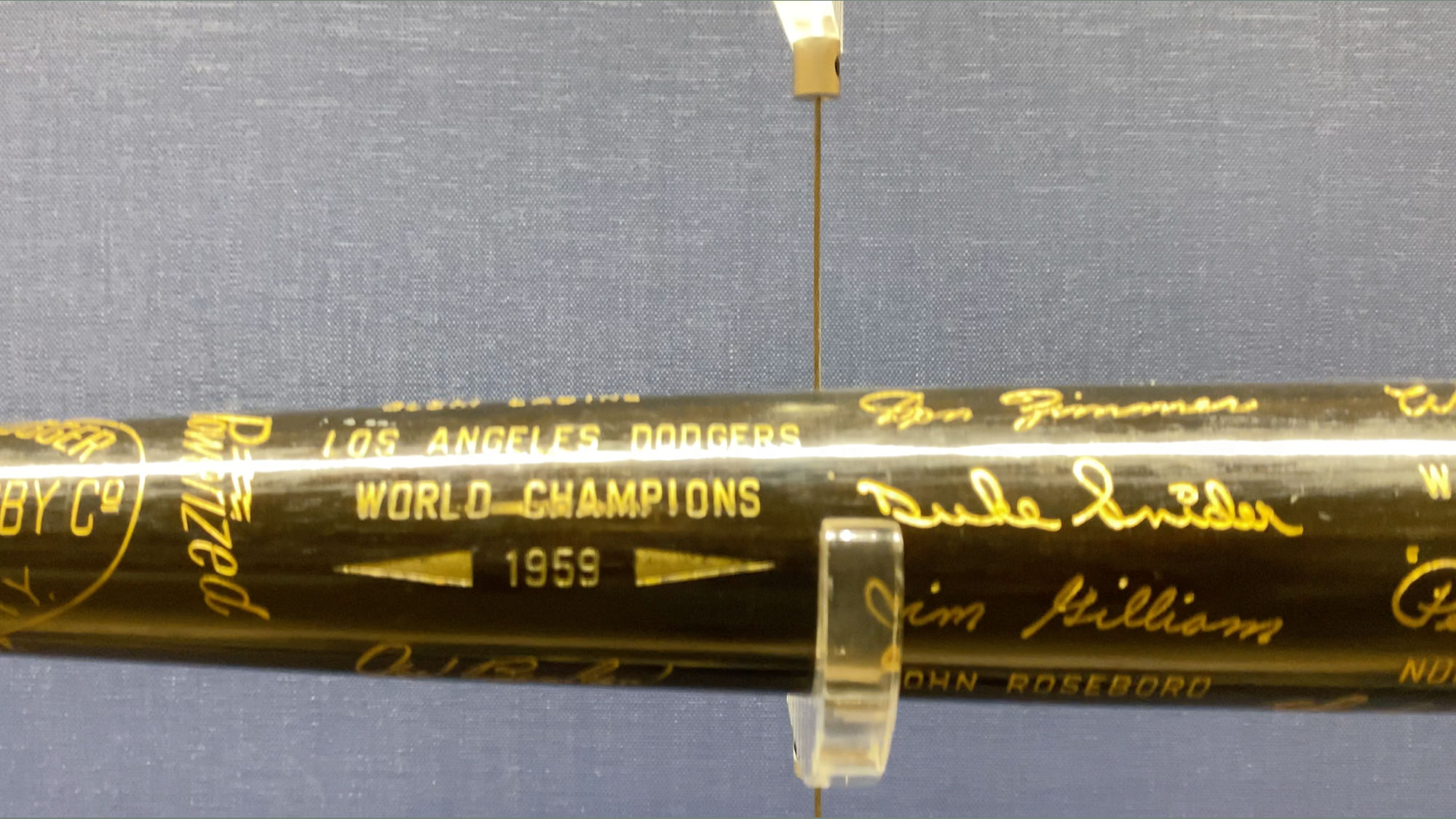 Los Angeles Dodgers 1959 World Champions Bat Los Angeles Dodgers 1959