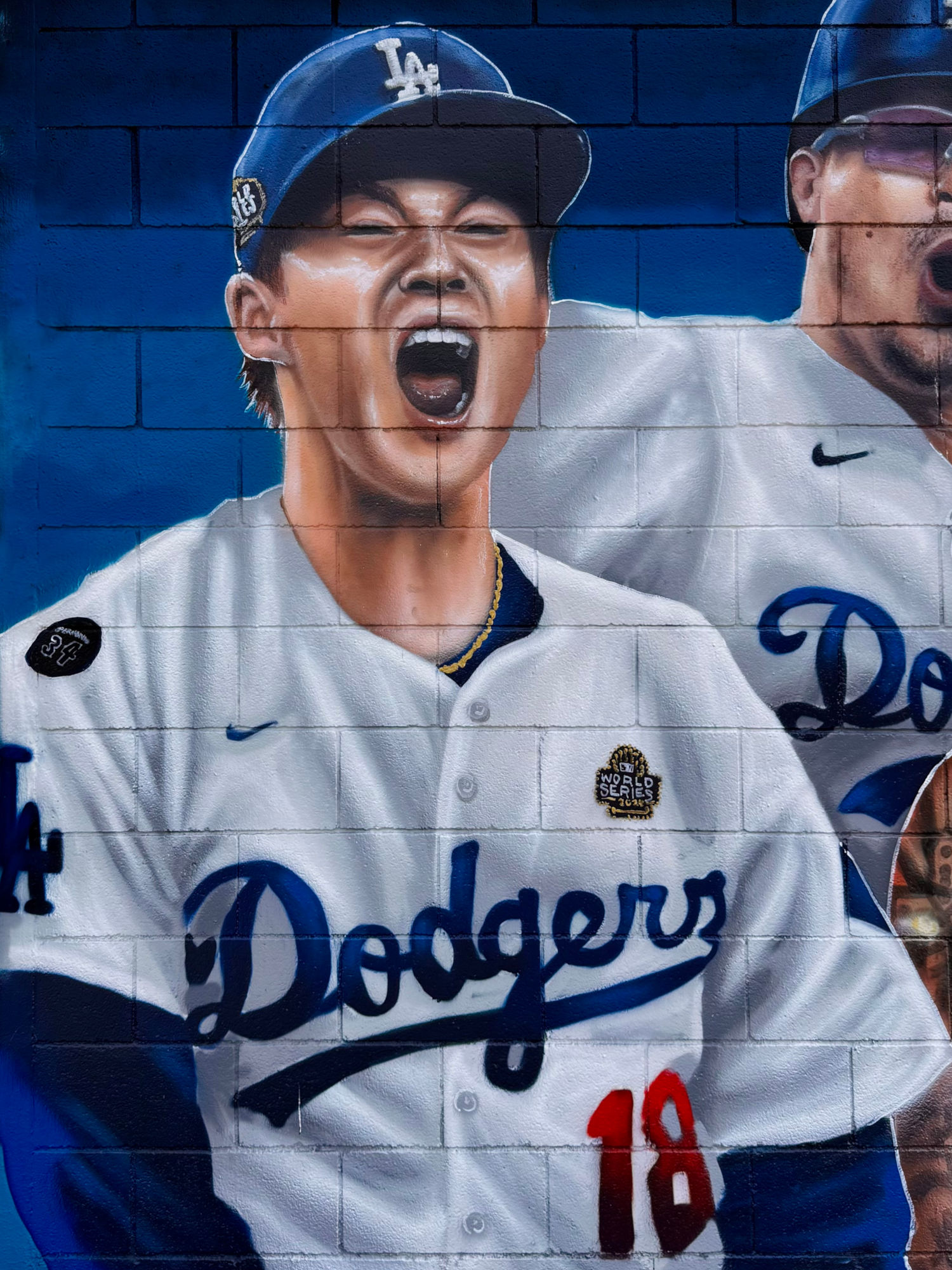 Yoshinobu Yamamoto East 20th Dodger Mural