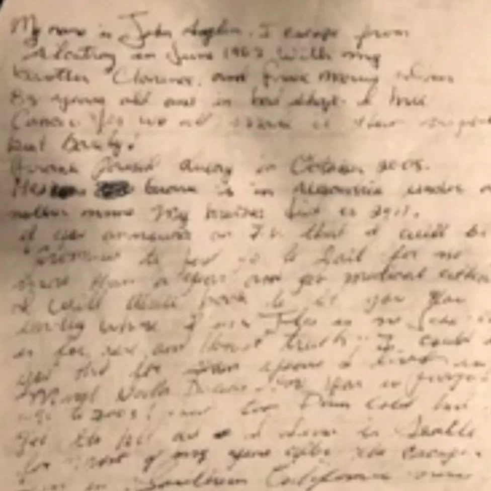 BBC John Anglin Letter