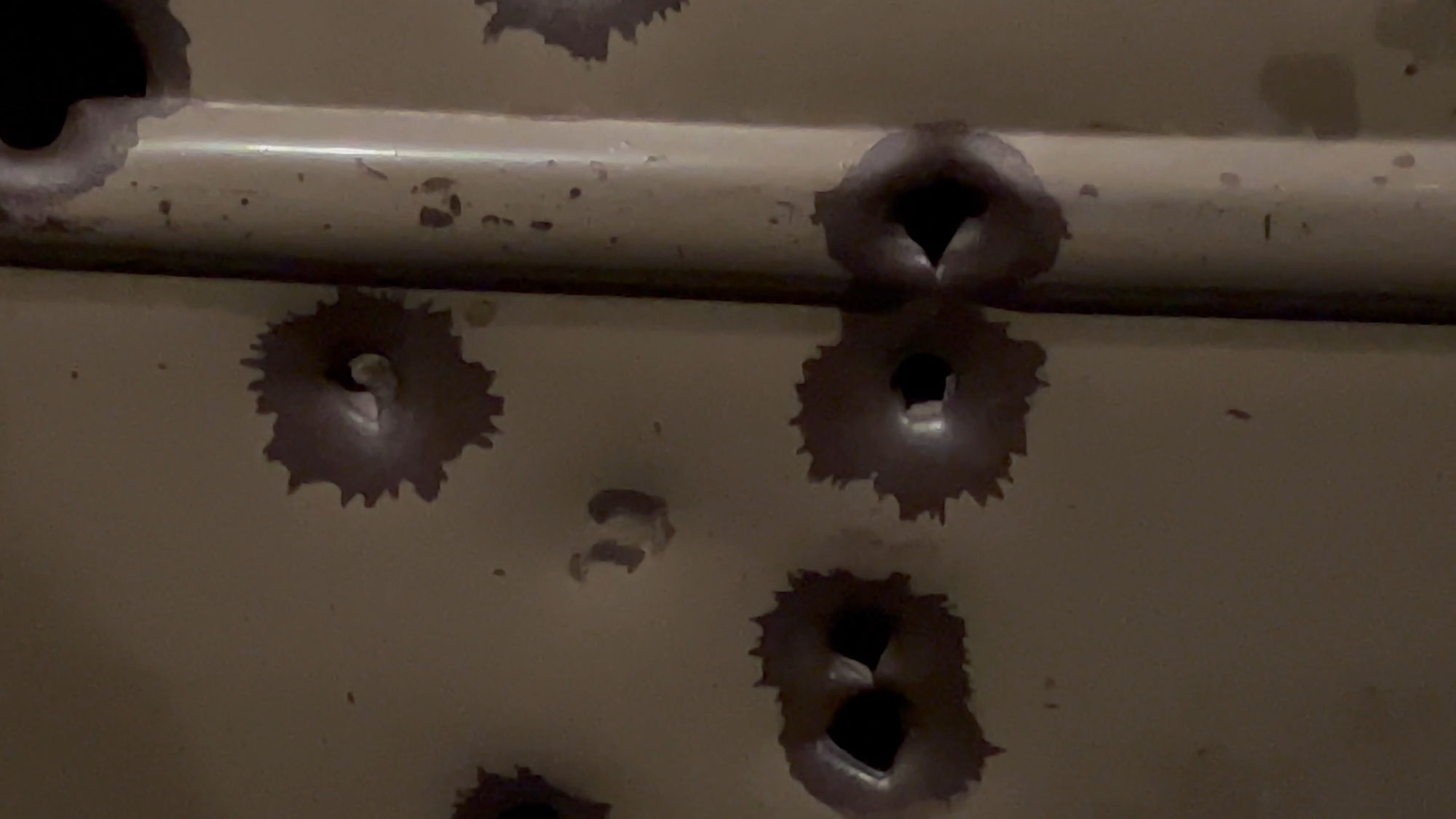 Bonnie and Clyde Death Car Bullet Holes