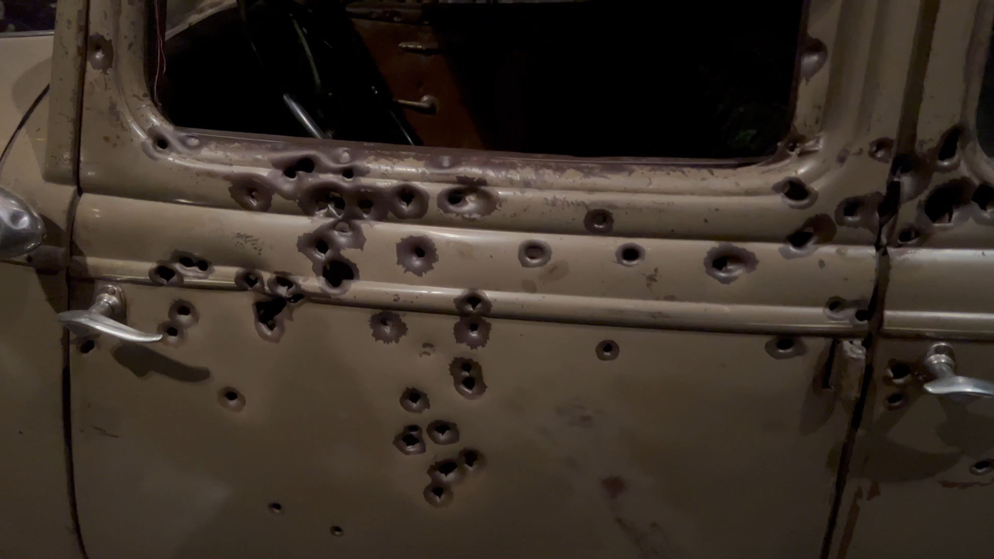 Bonnie and Clyde Death Car Door