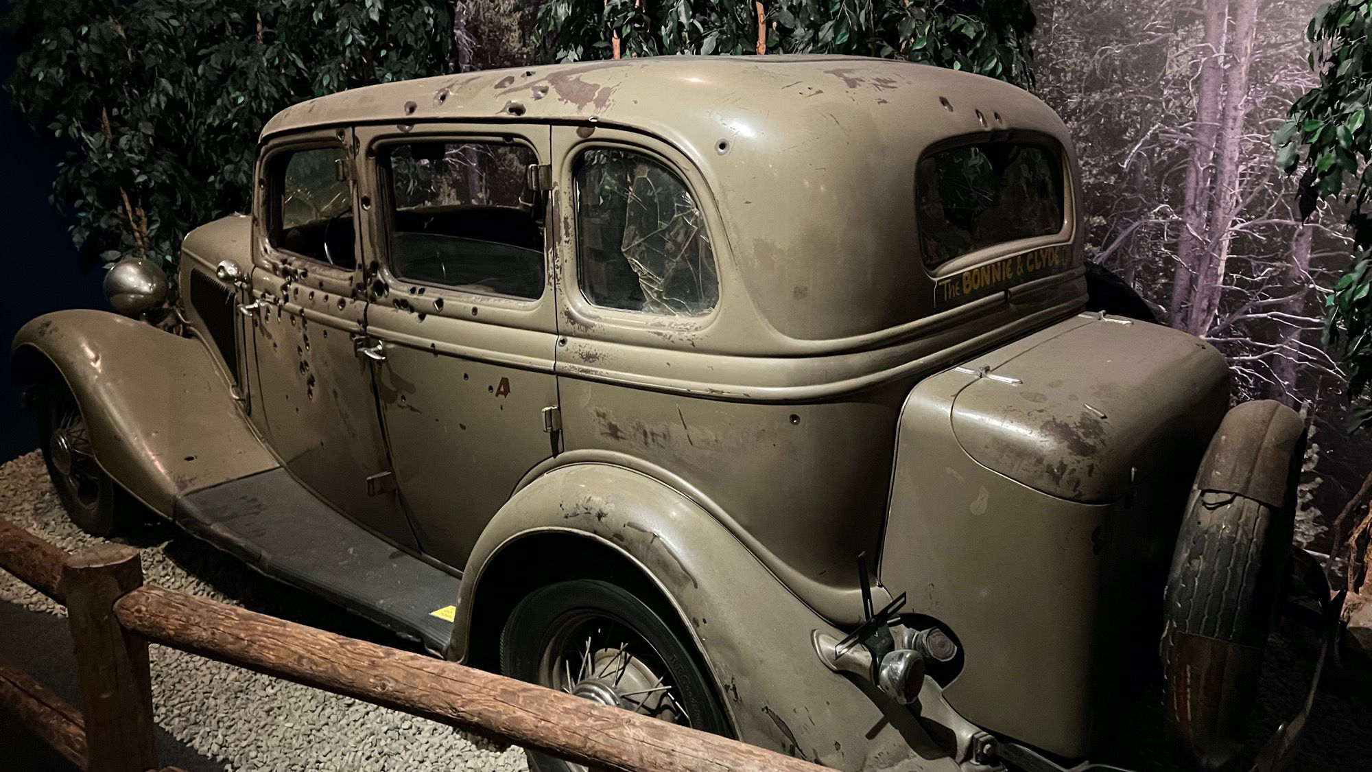 Bonnie and Clyde Death Car
