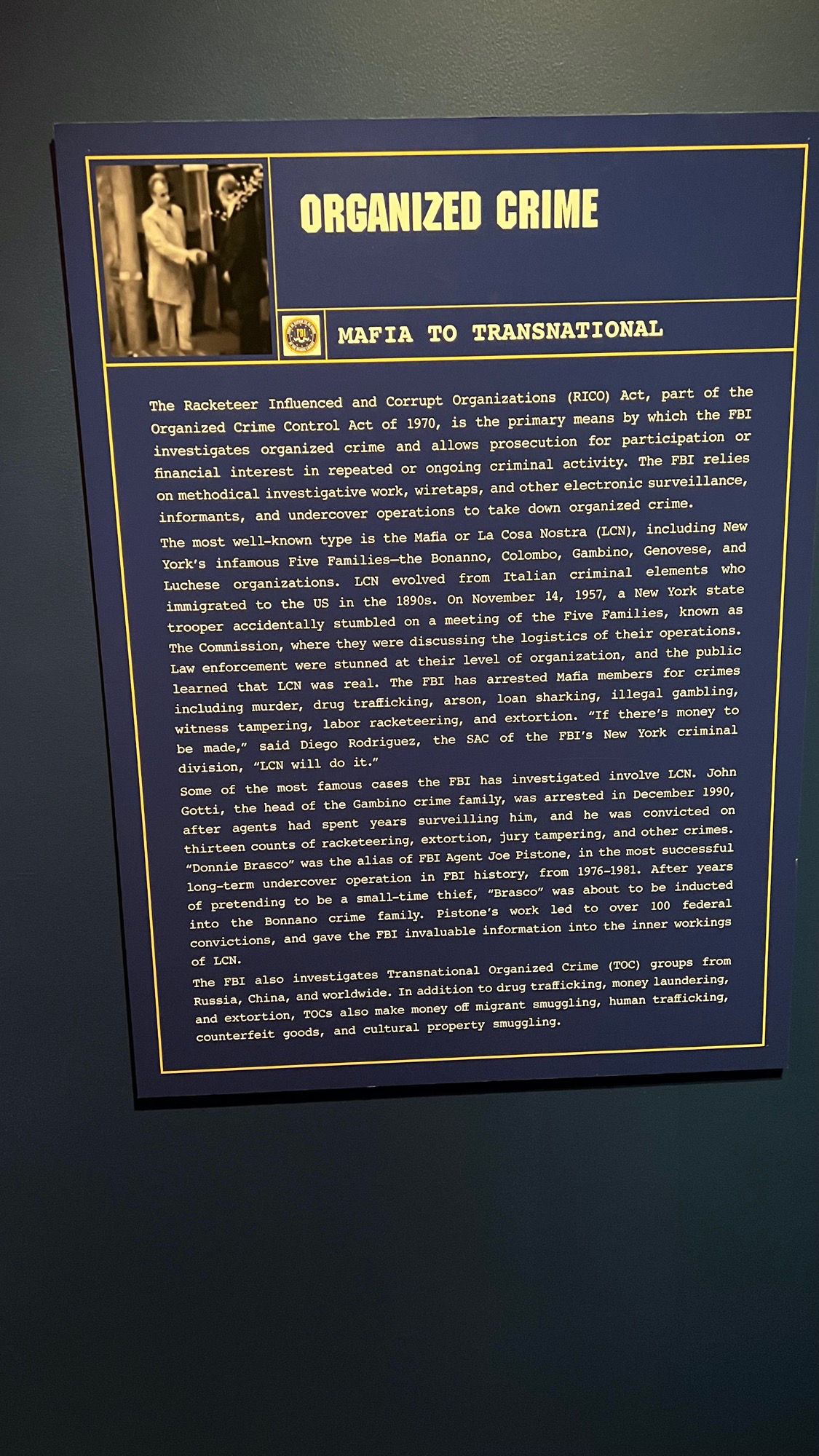 Organized Crime FBI Organized Crime