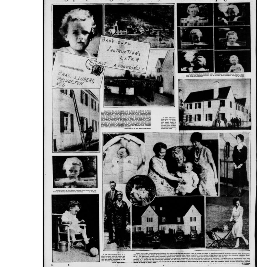 Photographs of Lindbergh Baby and Family