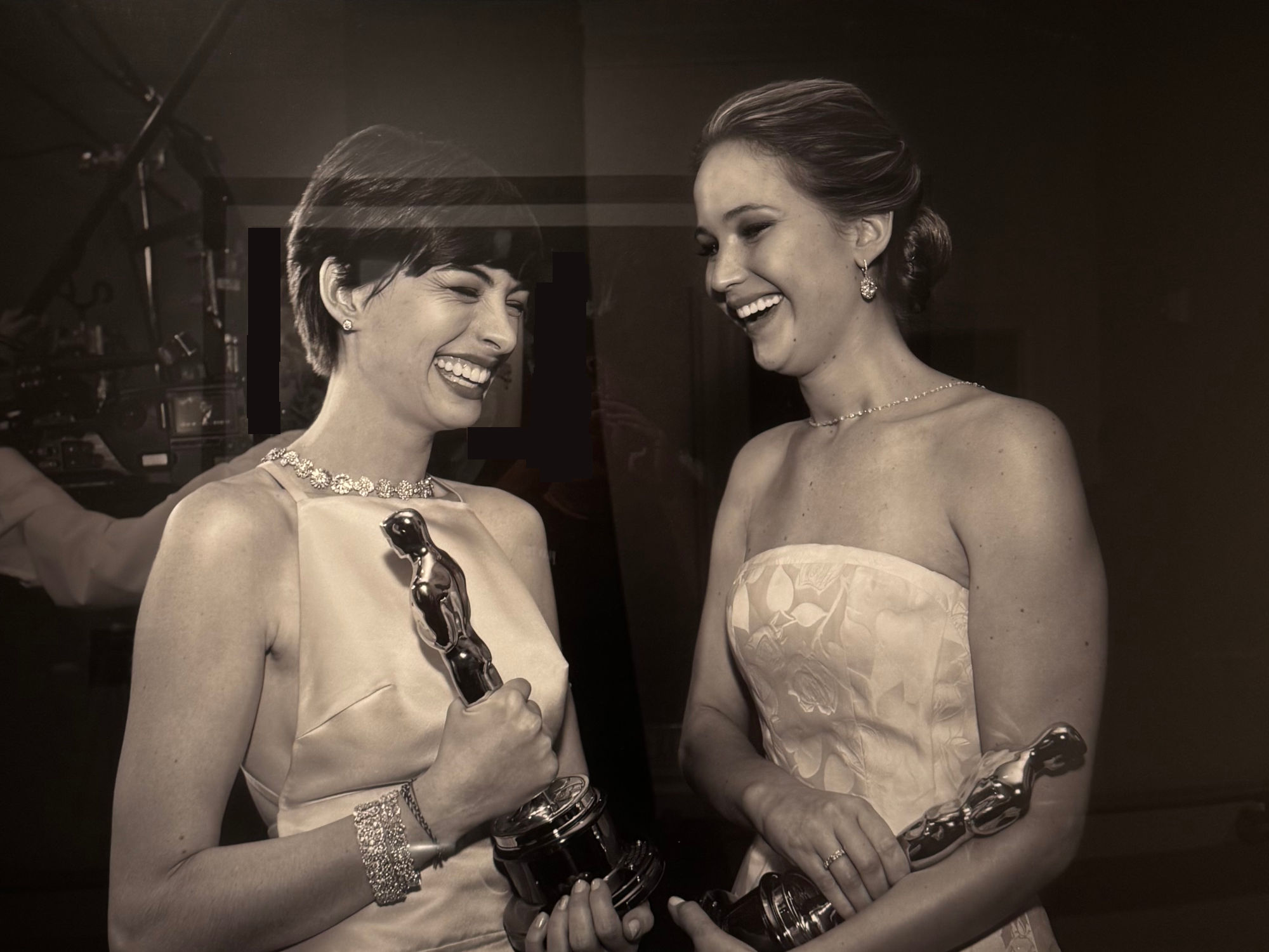 Academy Award Anne Hathaway and Jennifer Lawrence