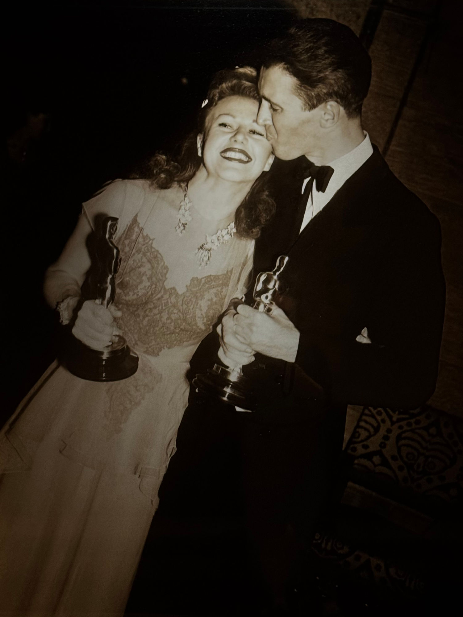 Academy Award Ginger Rogers and James Stewart