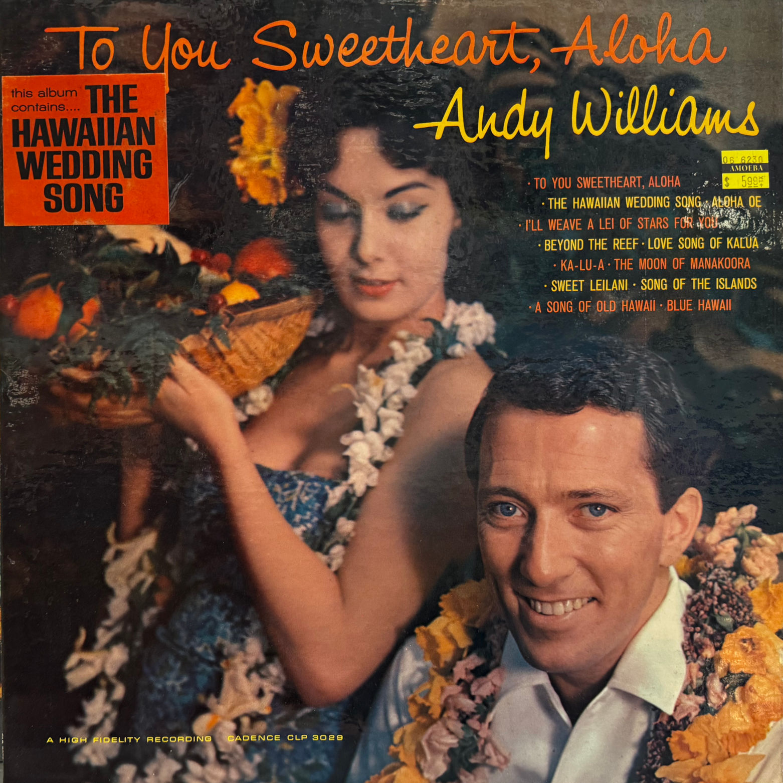Andy Williams To You Sweetheart Aloha