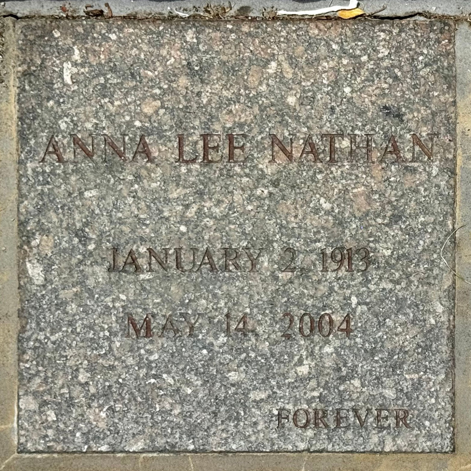 Westwood Village Memorial Park Anna Lee