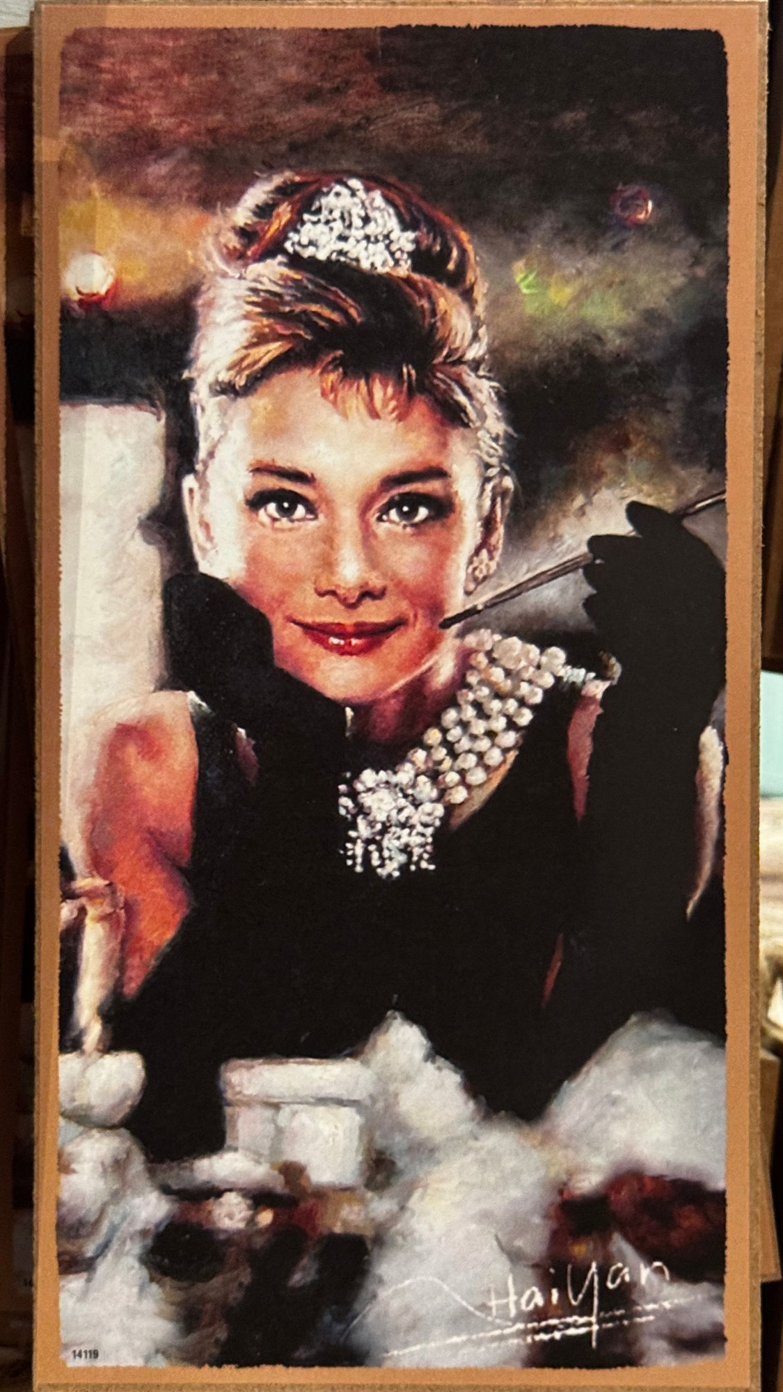 Art Plaque by Haiyan Audrey Hepburn