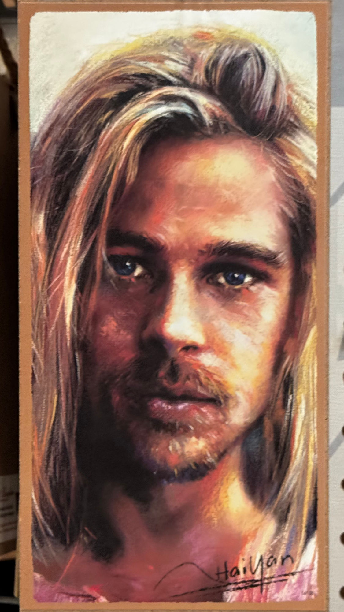 Art Plaque by Haiyan Brad Pitt