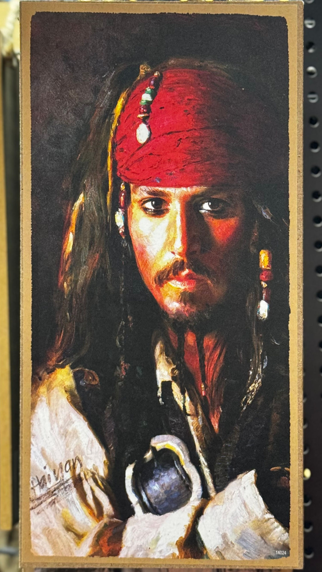 Art Plaque by Haiyan Captain Jack Sparrow