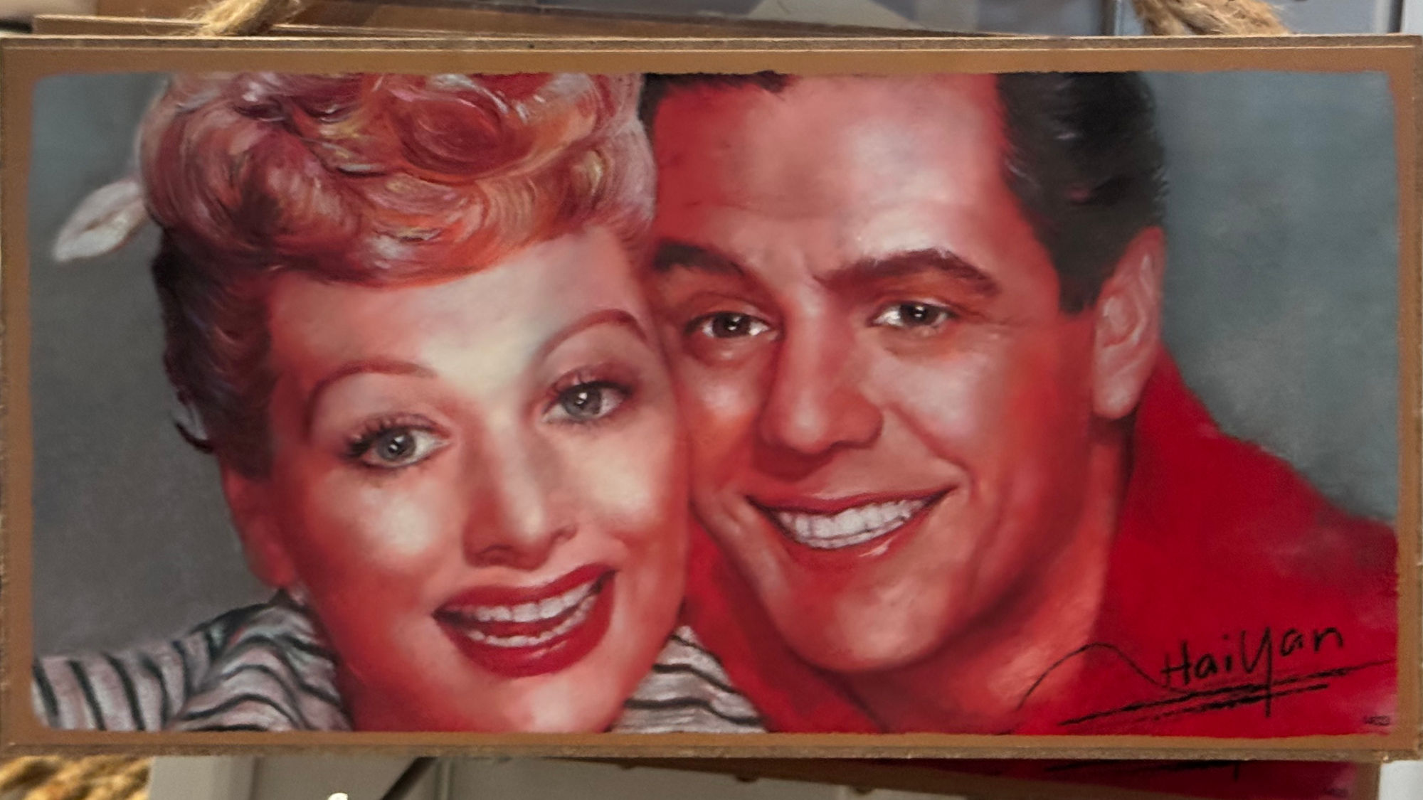 Art Plaque by Haiyan I Love Lucy