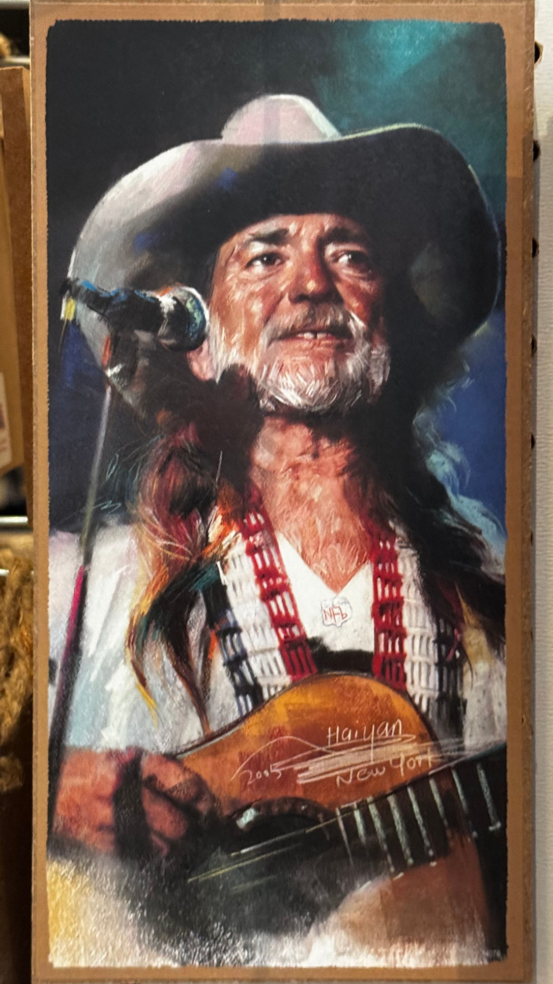 Art Plaque by Haiyan Willie Nelson